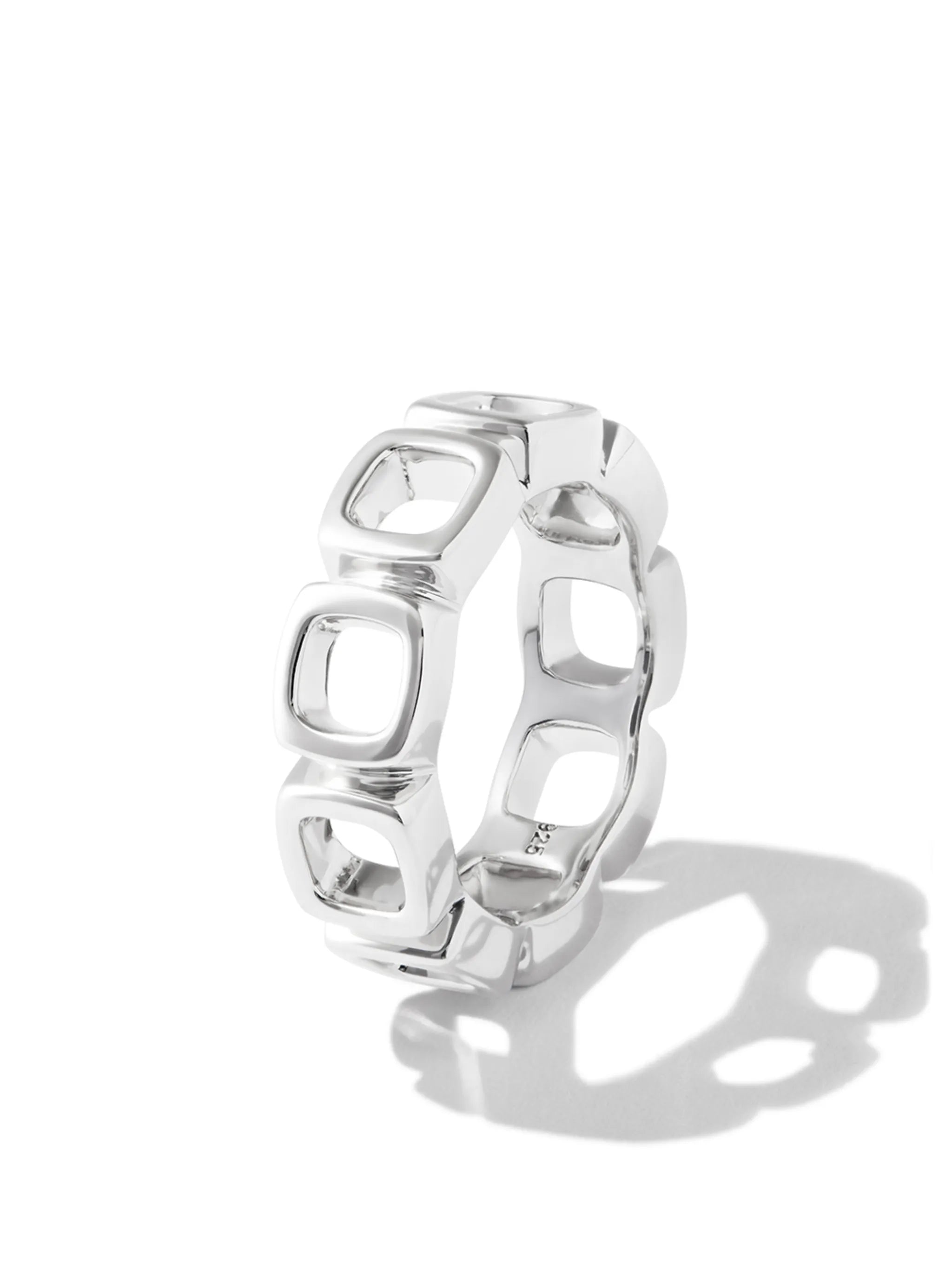 cut-out link eternity ring