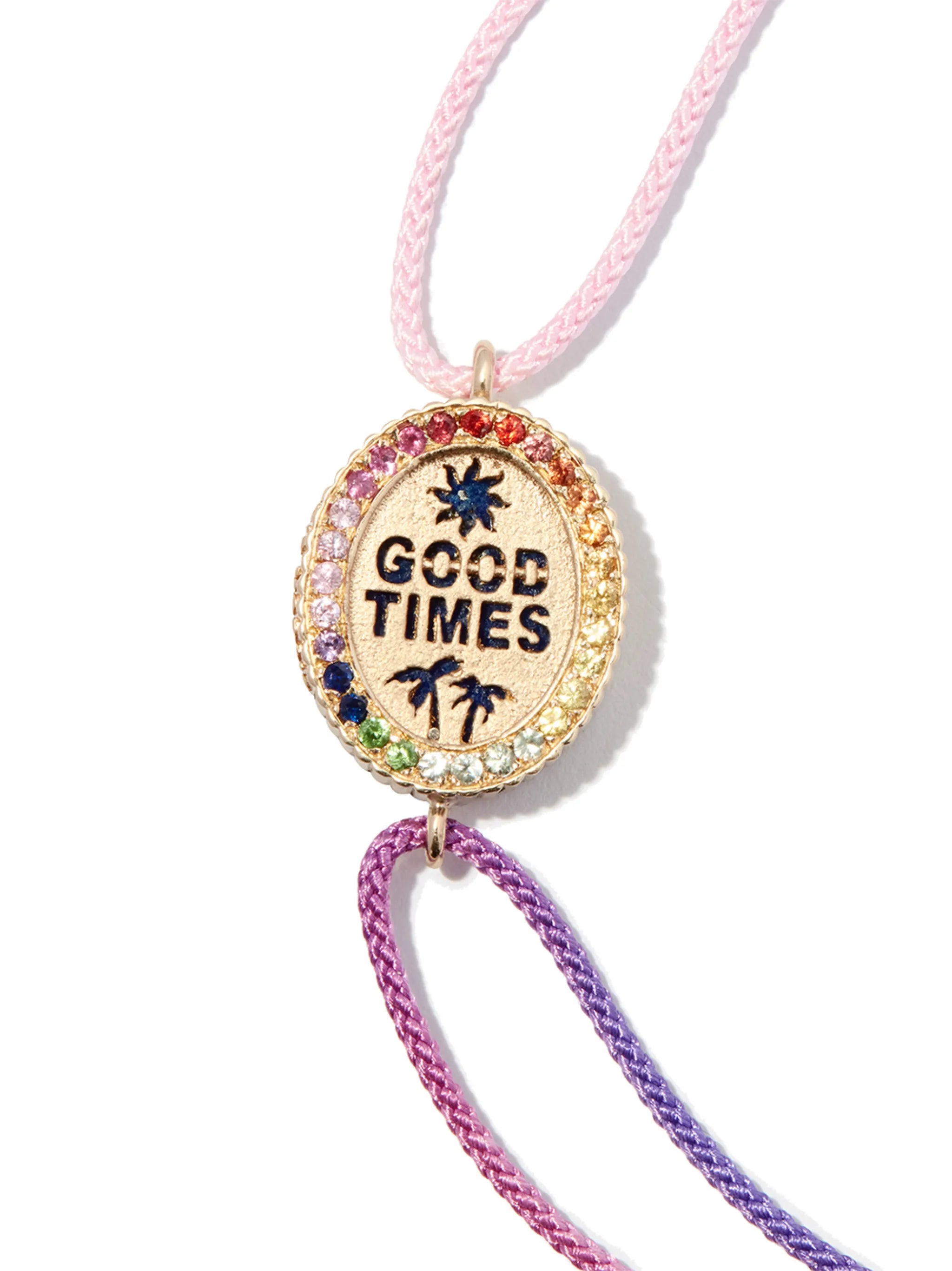 14kt yellow gold Good Times bracelet
