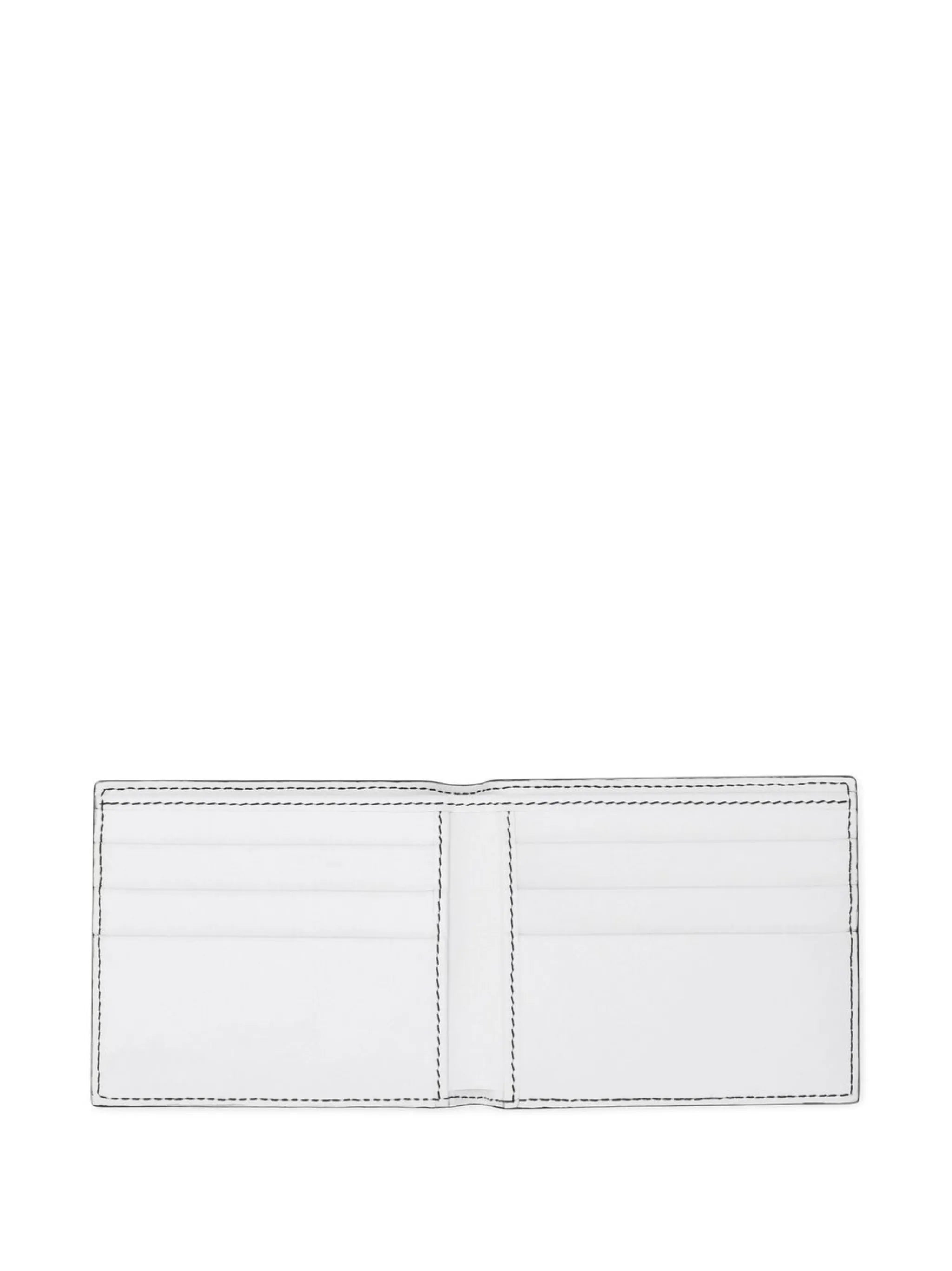 graffiti-print bi-fold wallet