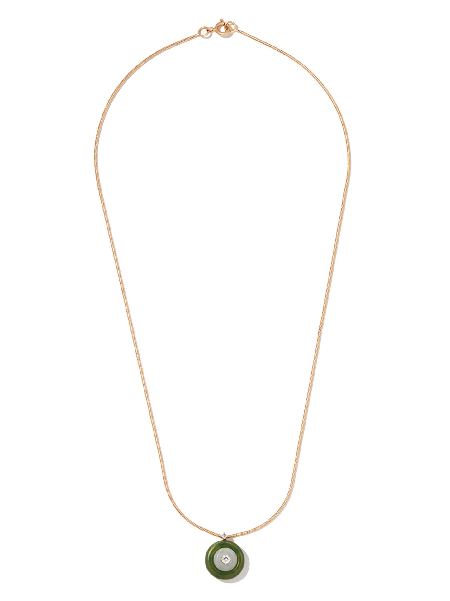 18kt yellow gold Signal pendant necklace