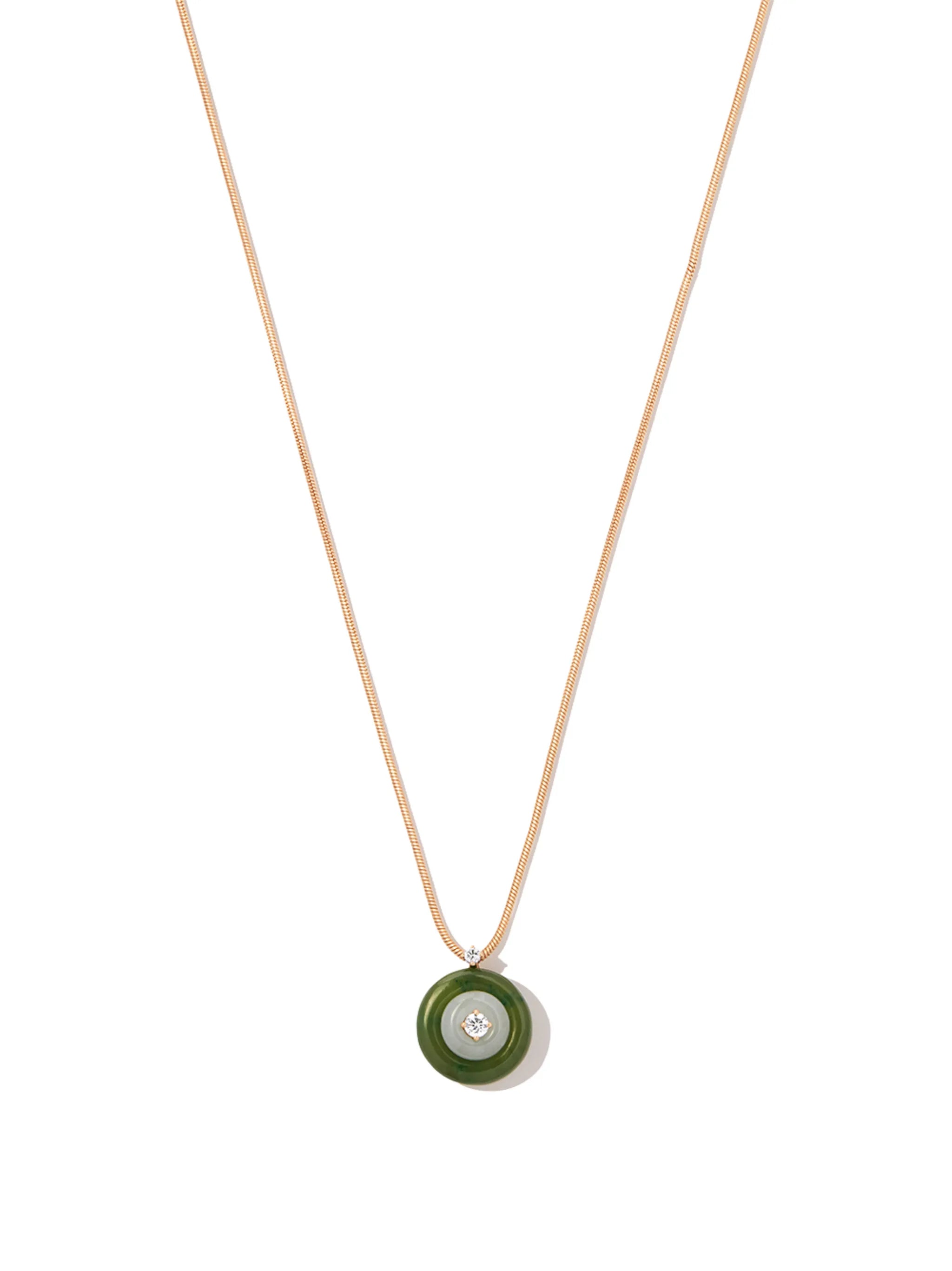 18kt yellow gold Signal pendant necklace