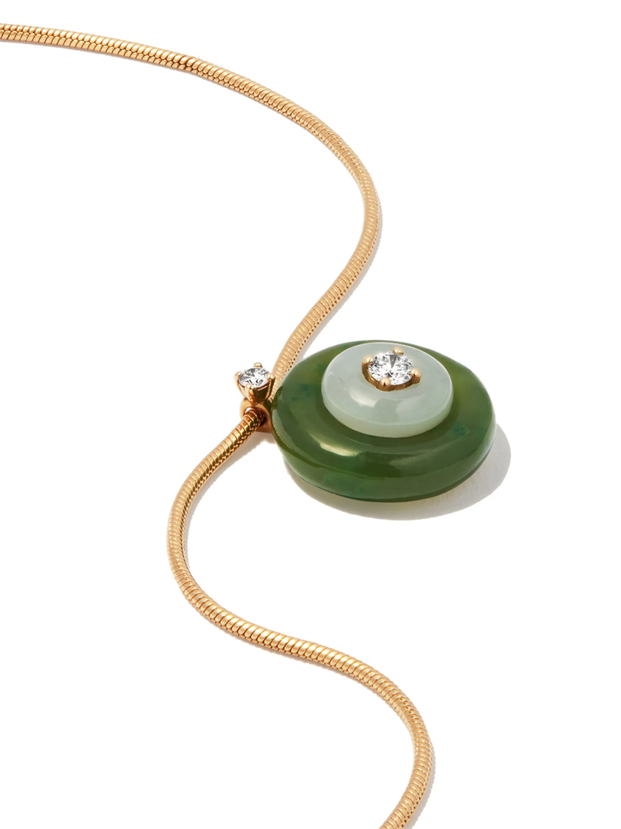 18kt yellow gold Signal pendant necklace
