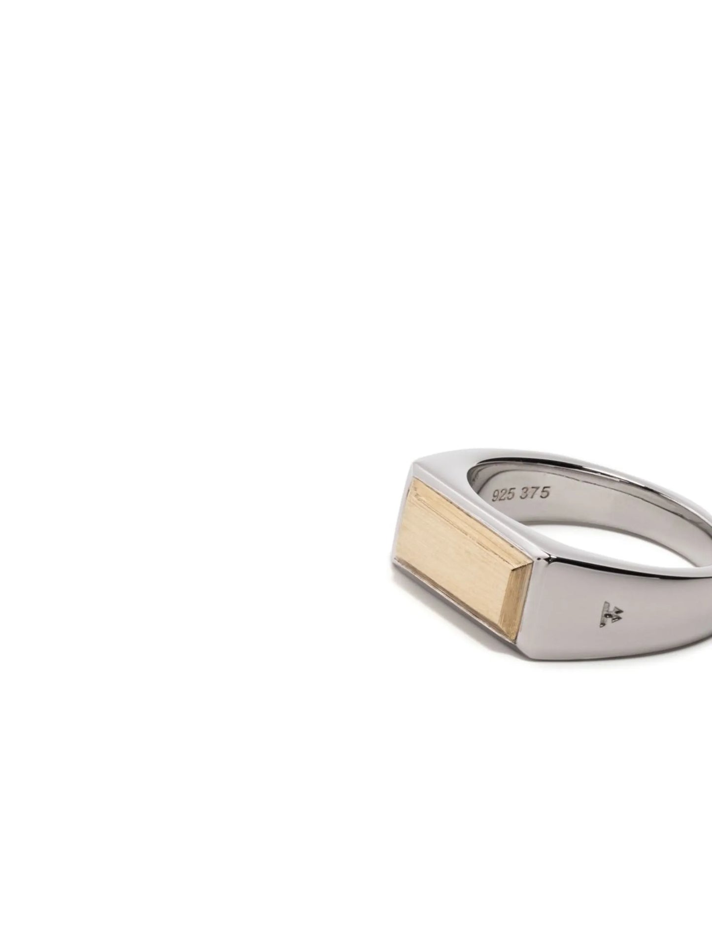 Peaky rectangle band ring
