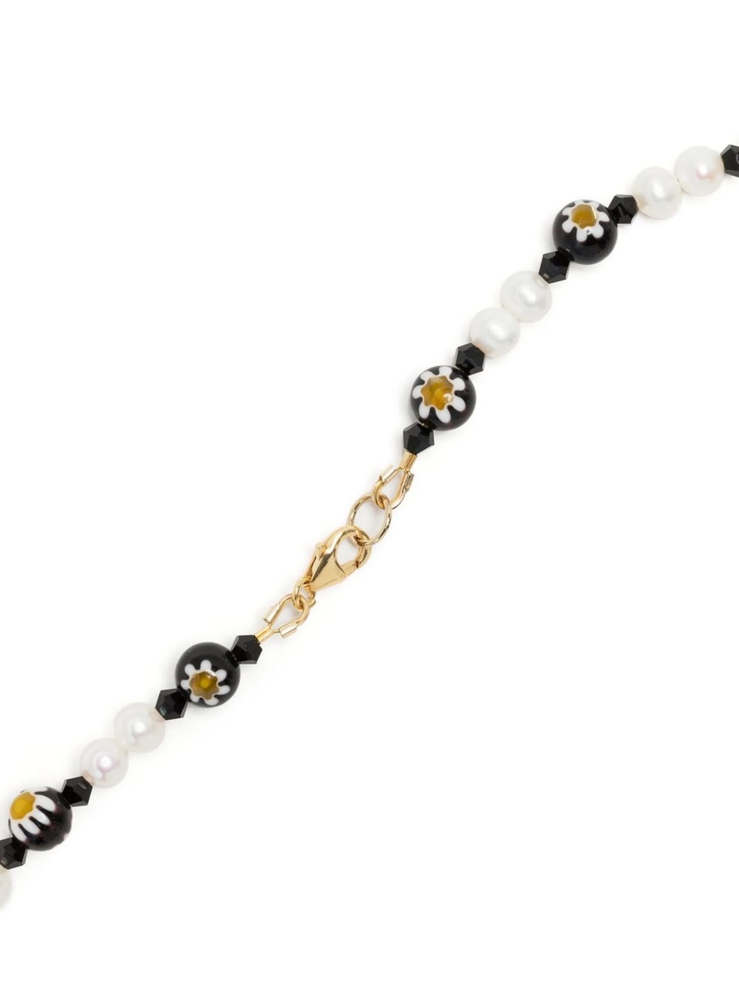 daisy bead pearl necklace