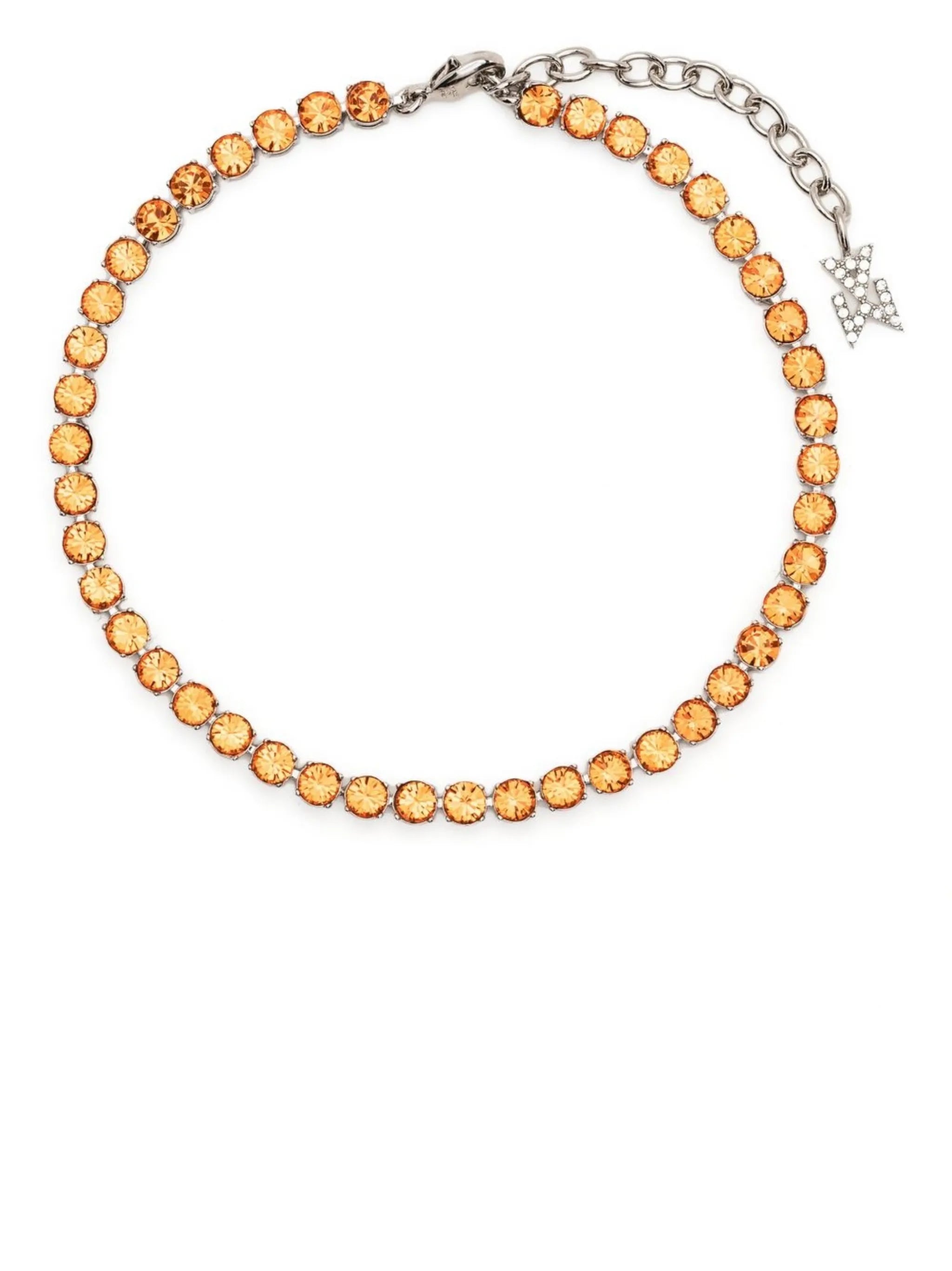 crystal-embellished tennis anklet