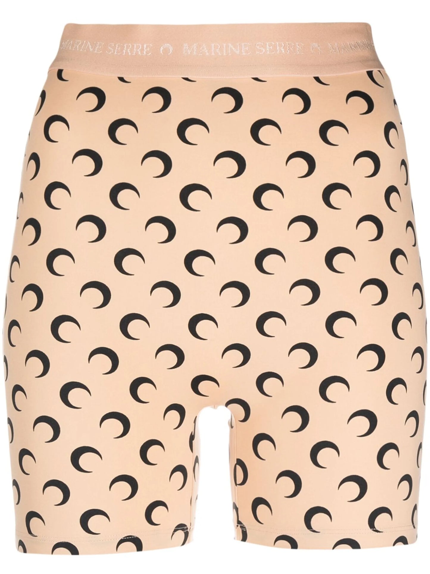 Moon-print cycling shorts