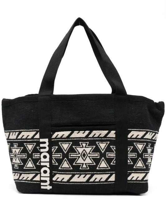 Darwen graphic-jacquard tote bag