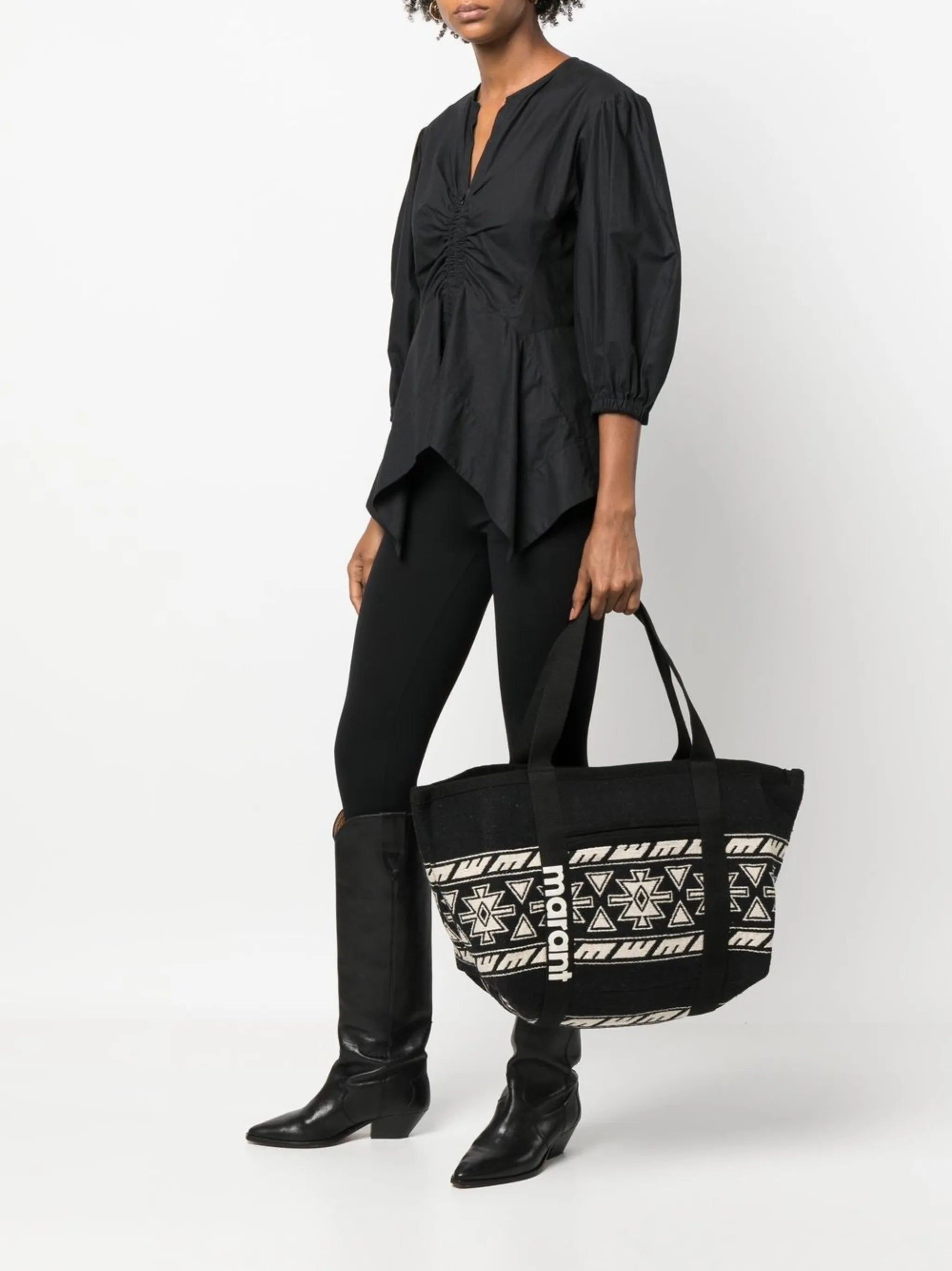 Darwen graphic-jacquard tote bag