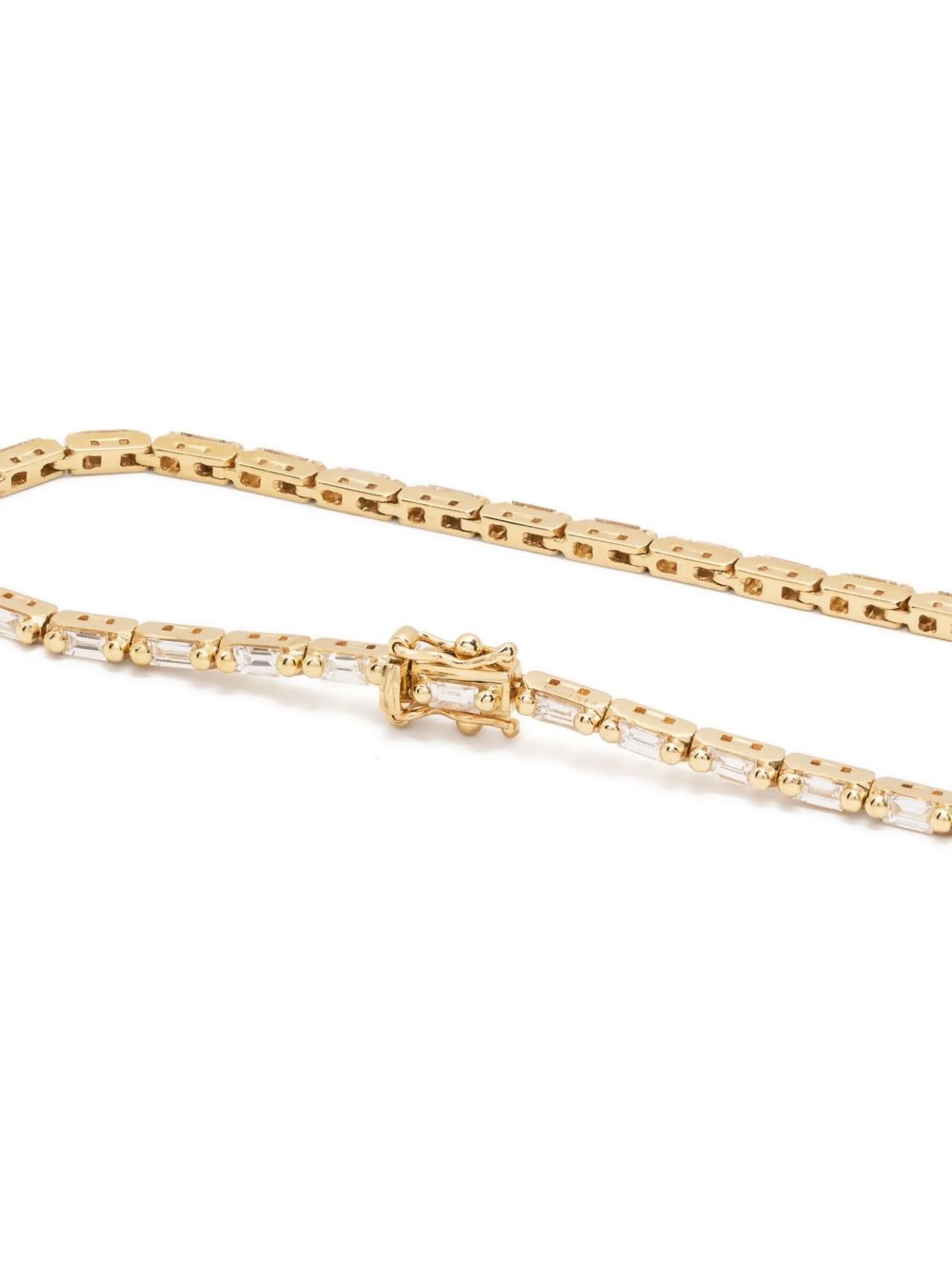 18kt yellow gold diamond tennis bracelet