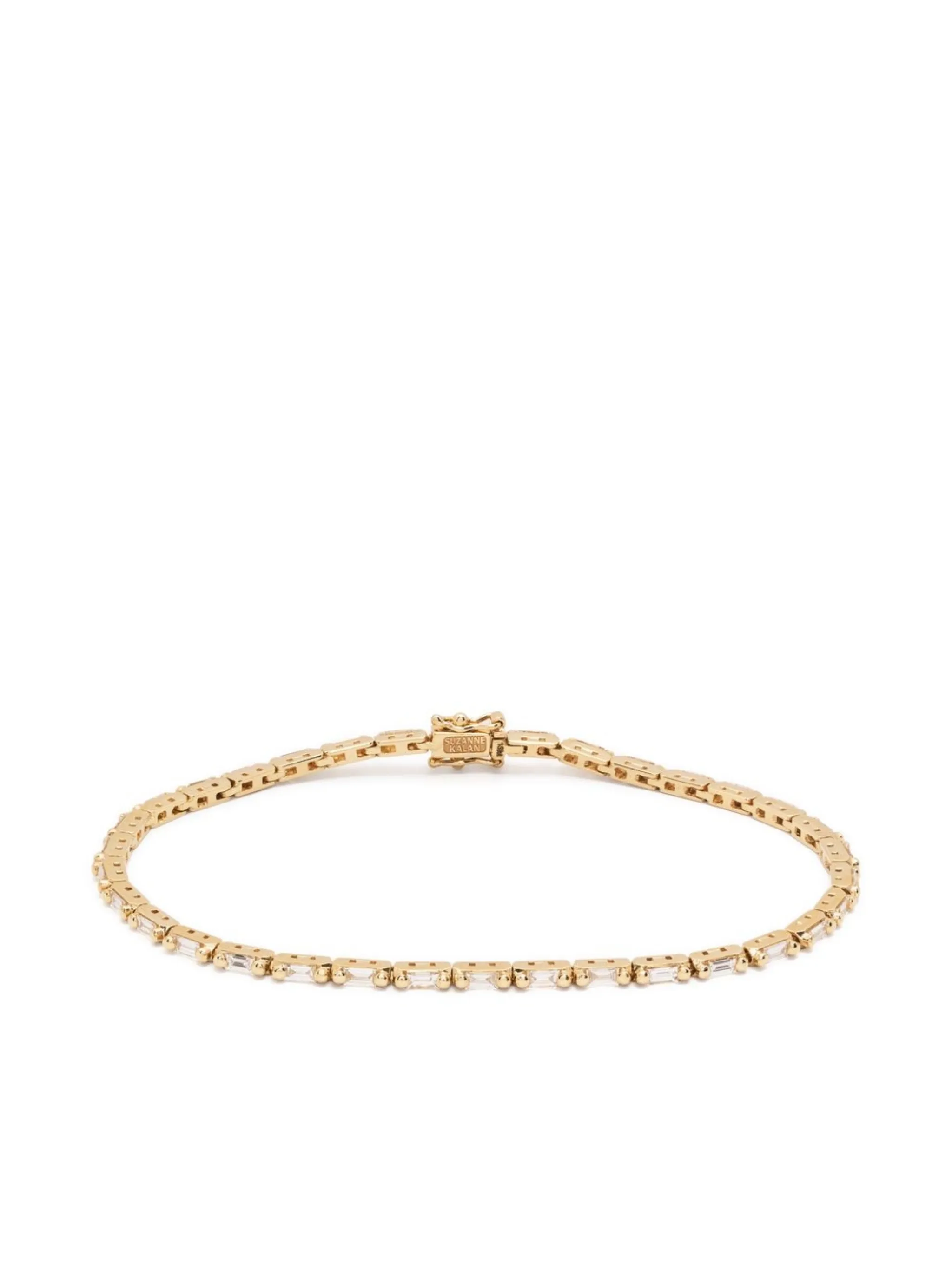 18kt yellow gold diamond tennis bracelet