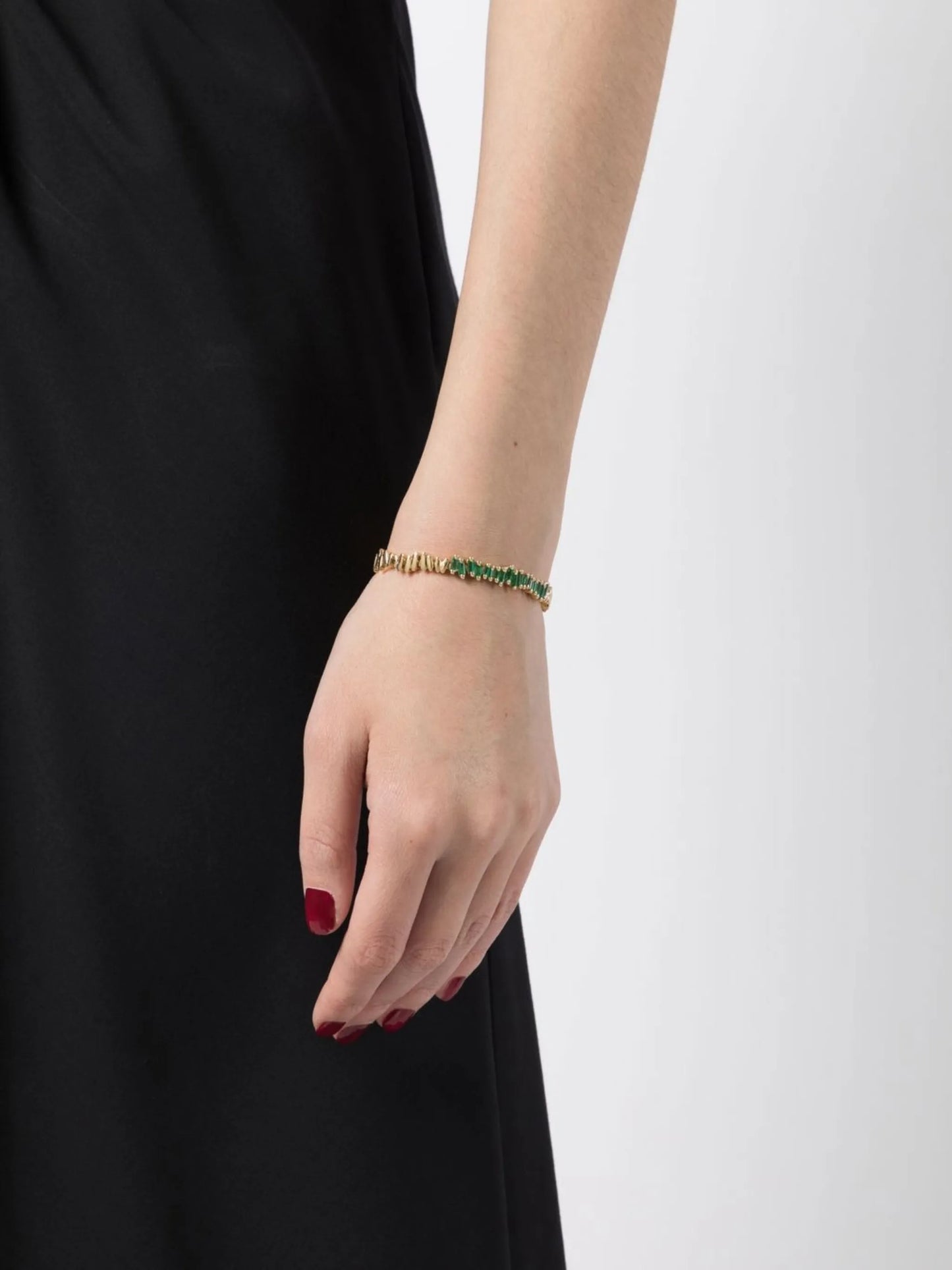 18kt yellow gold New ID emerald bracelet