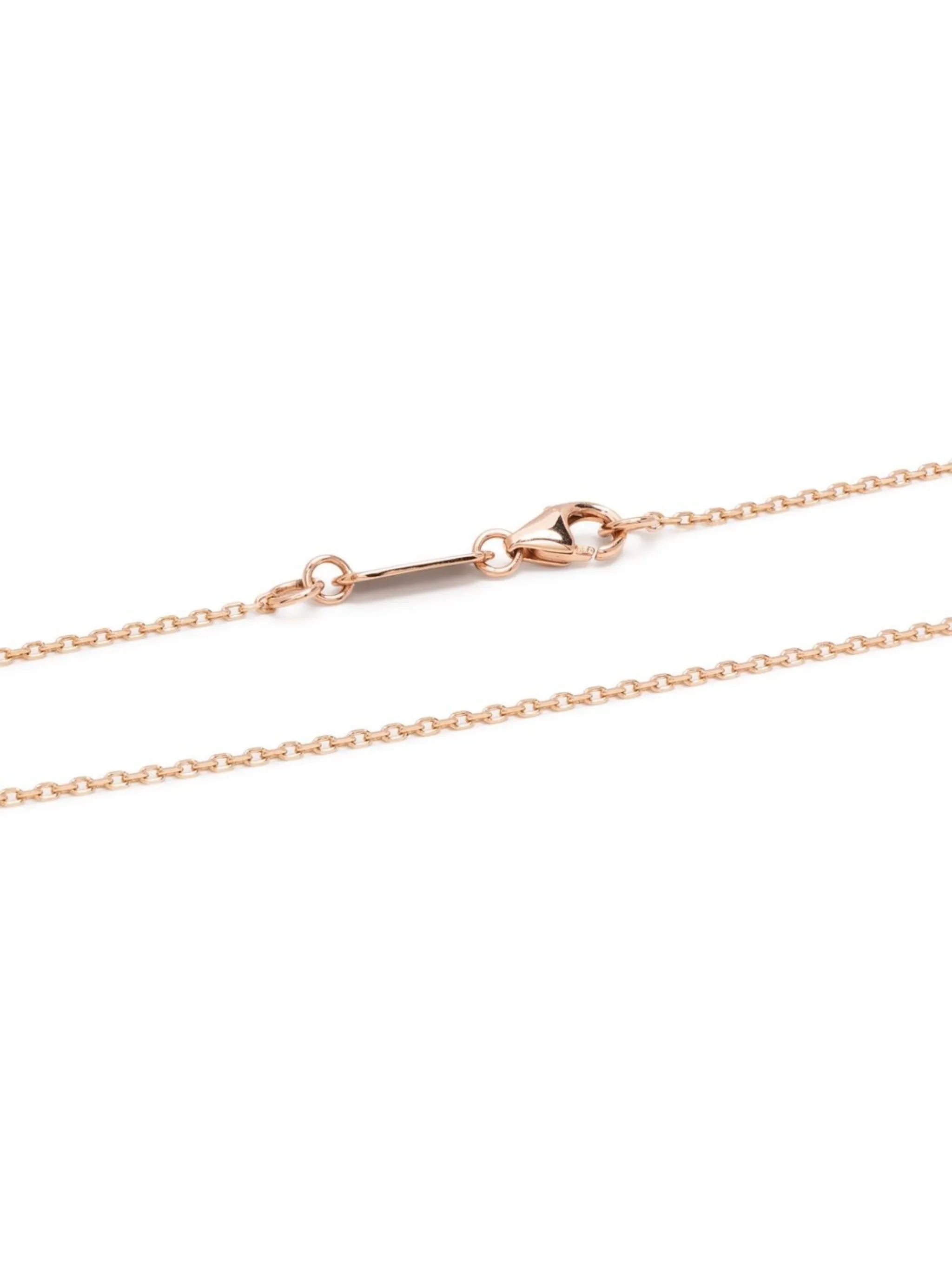 18kt rose gold Princess Rainbow mini sapphire cascade necklace