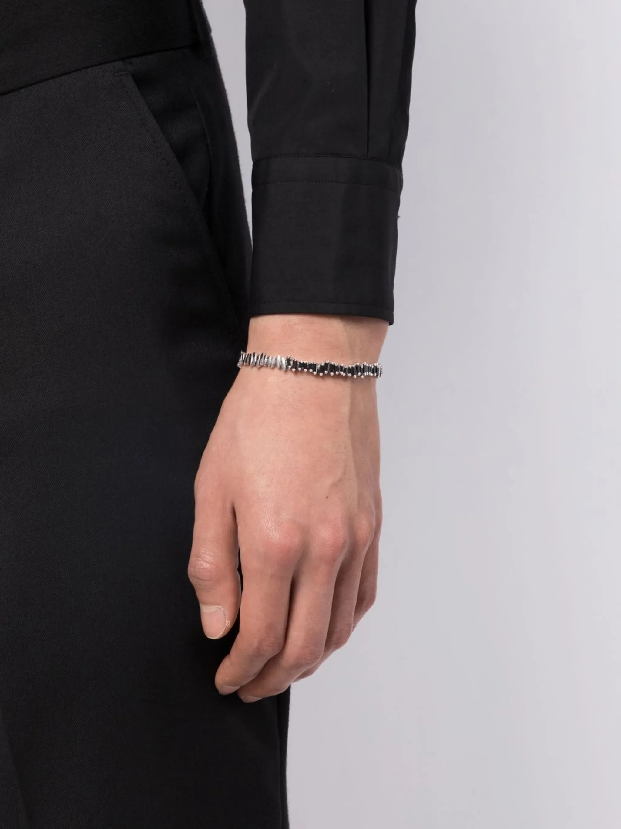18kt white gold sapphire bracelet