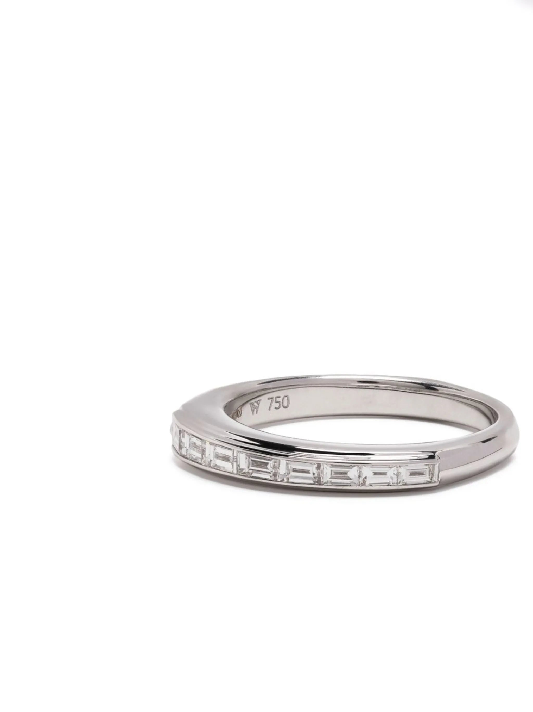18kt white gold Stack diamond ring