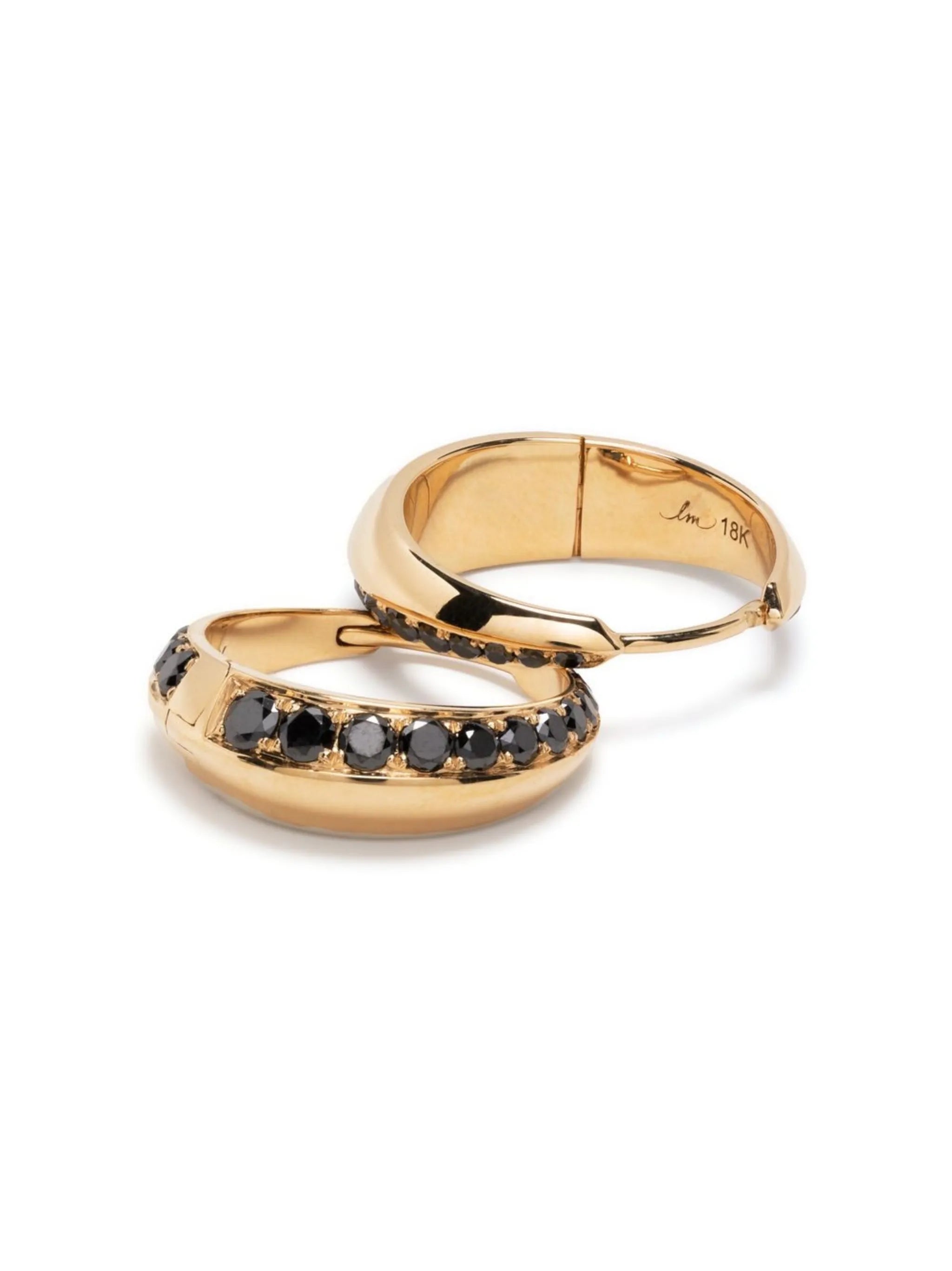 large Othello Crescent hoop earrings