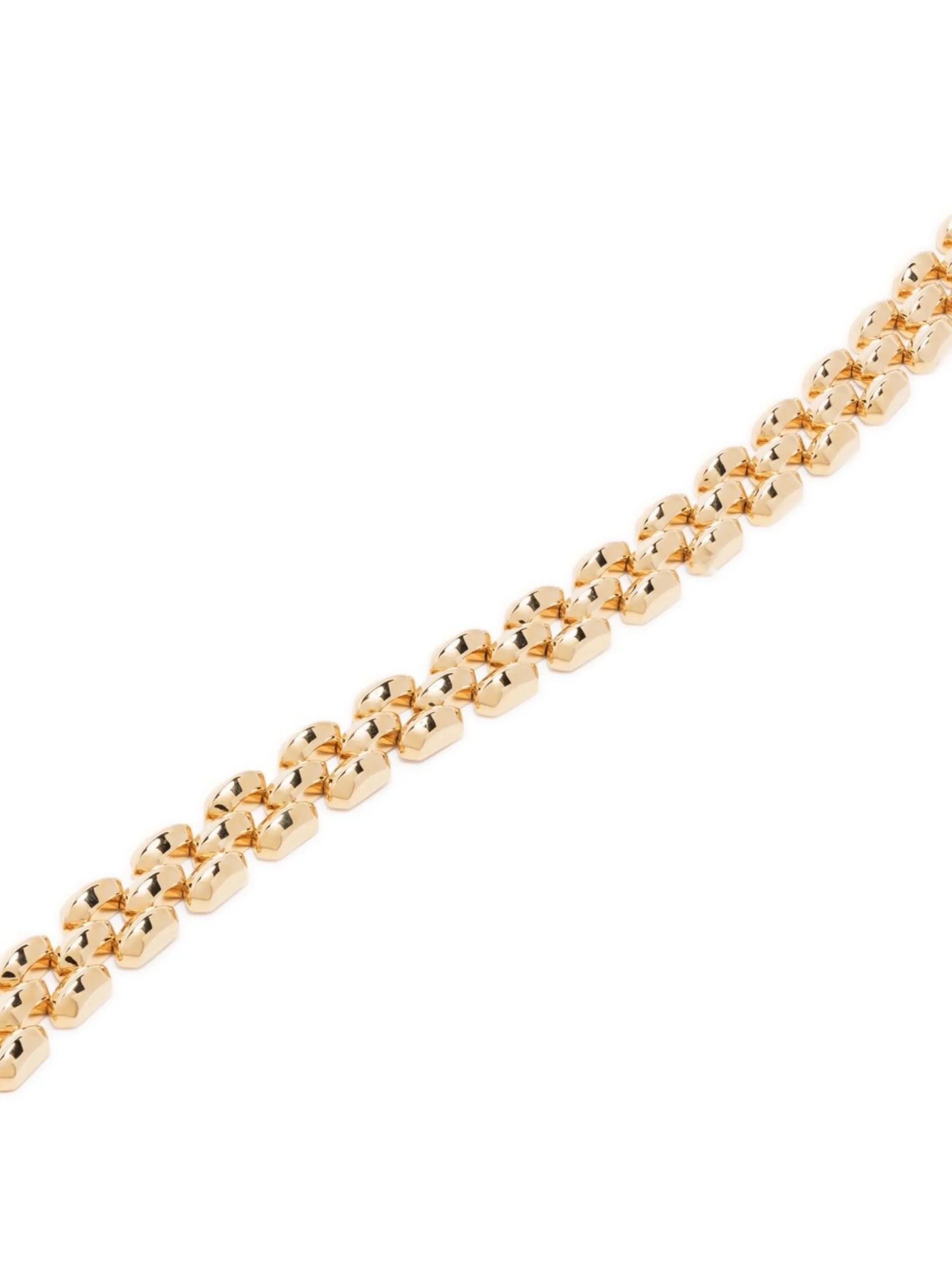 18kt yellow gold Cleo 3-row bracelet