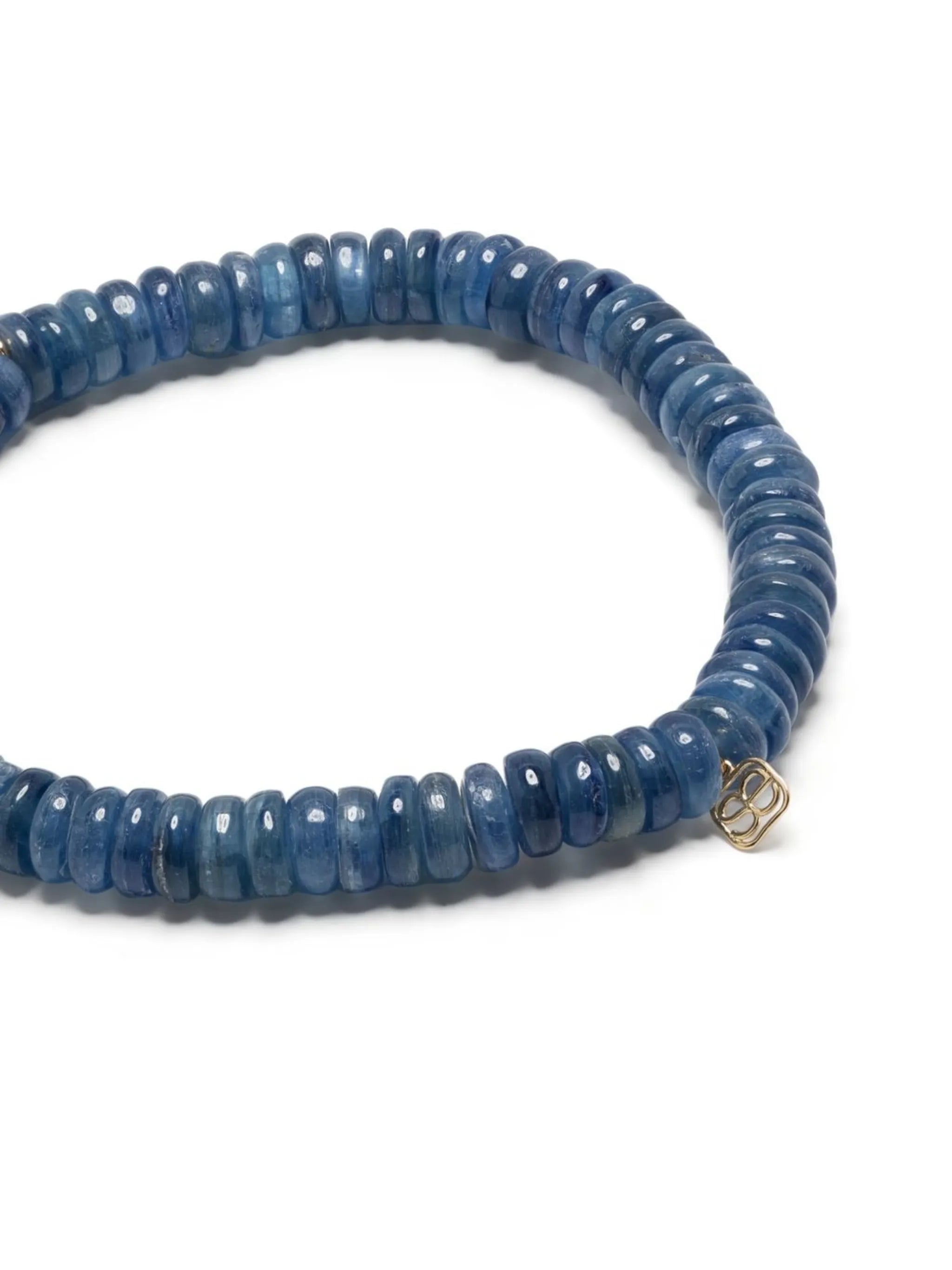 14kt yellow gold kyanite beaded bracelet
