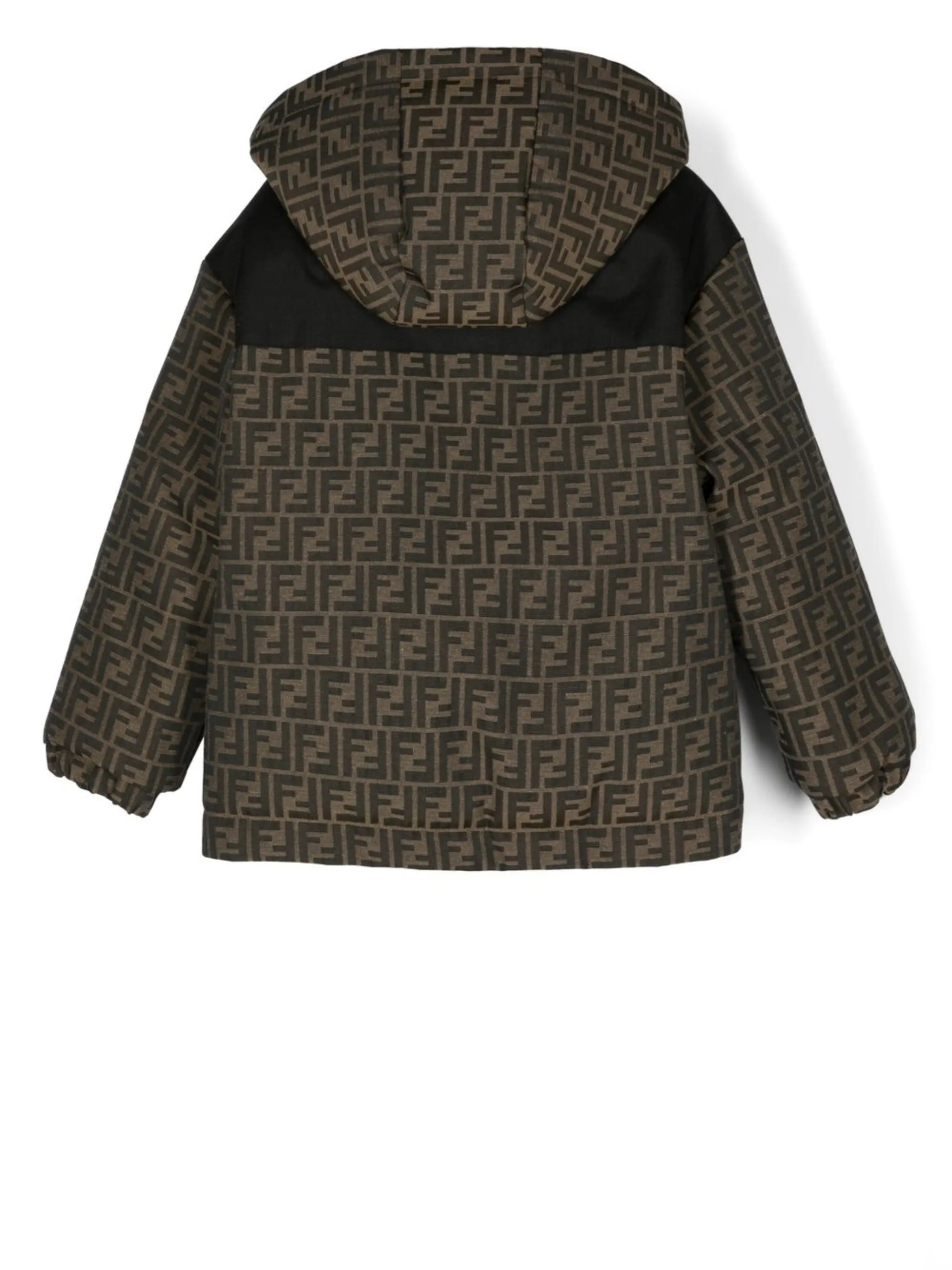 FF logo-jacquard ski jacket