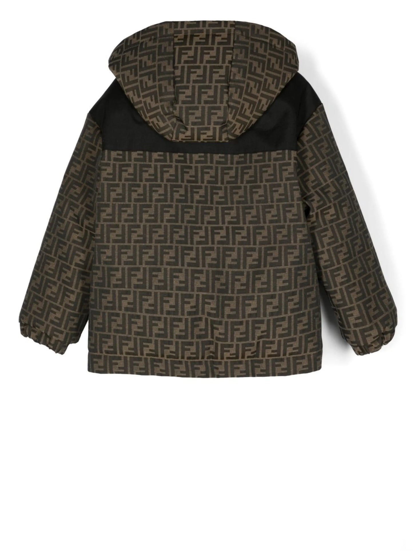 FF logo-jacquard ski jacket