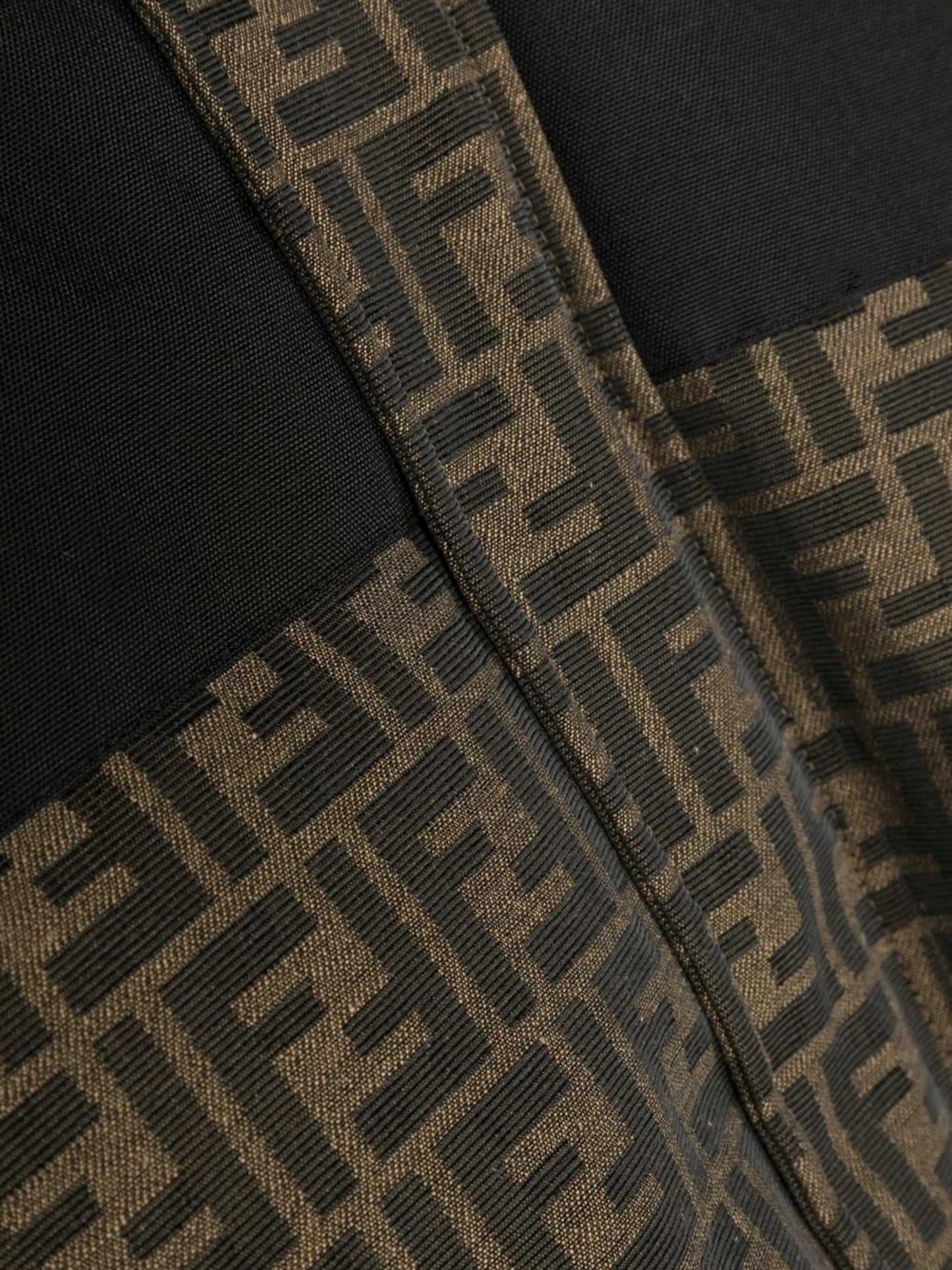 FF logo-jacquard ski jacket