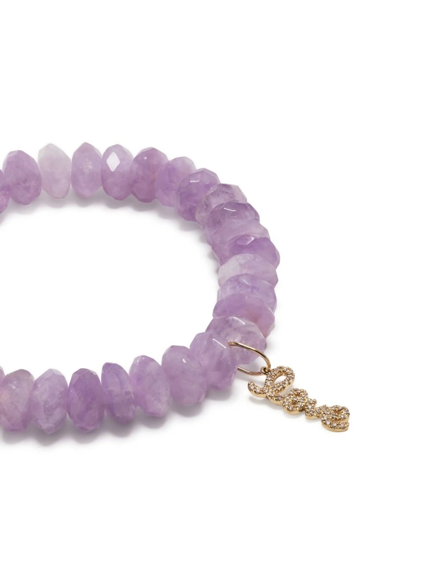 14kt yellow gold amethyst beaded bracelet