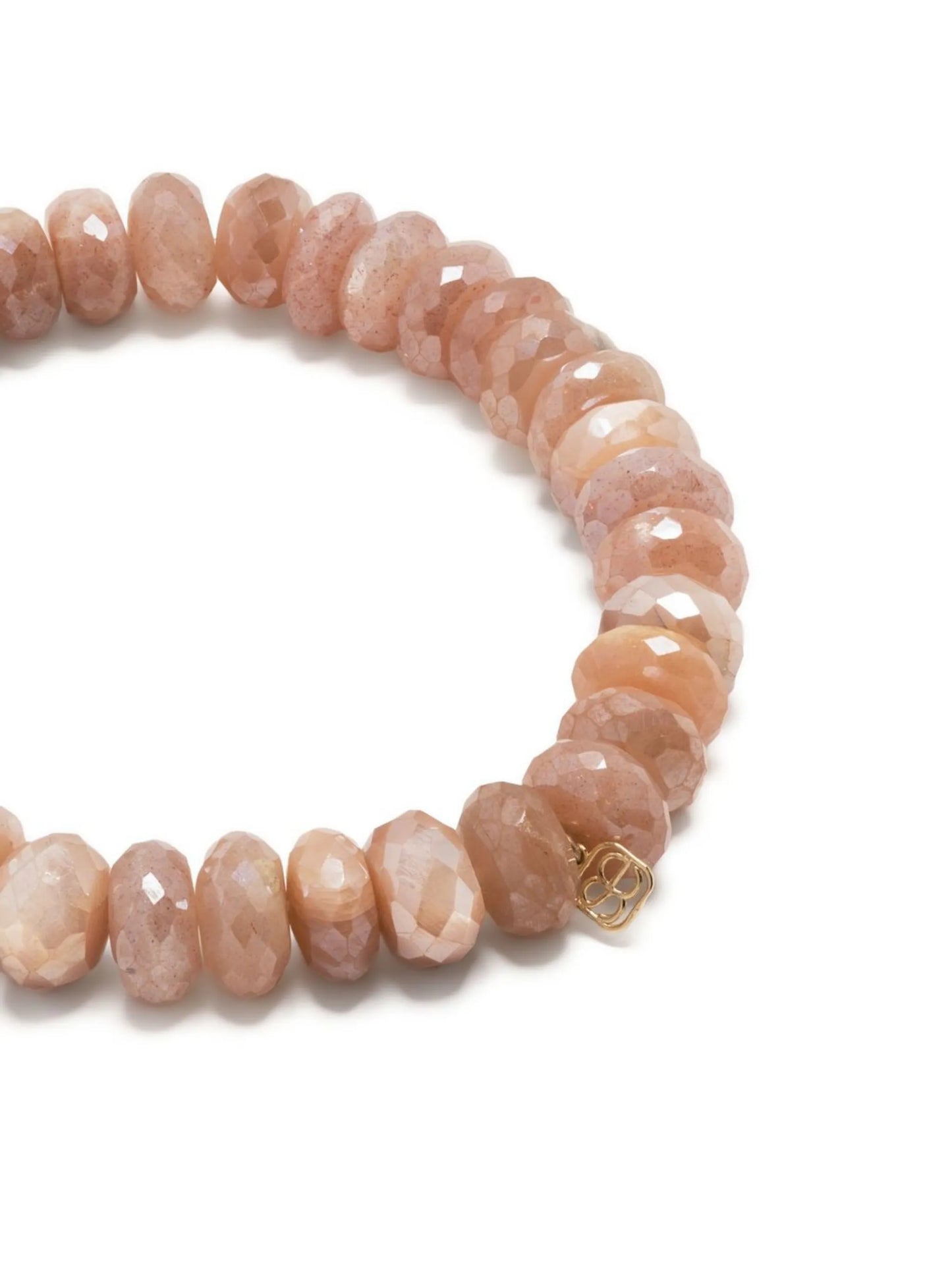 14kt yellow gold moonstone beaded bracelet