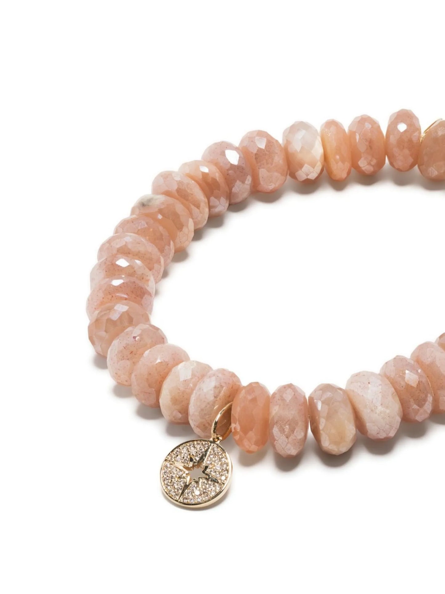 14kt yellow gold moonstone beaded bracelet
