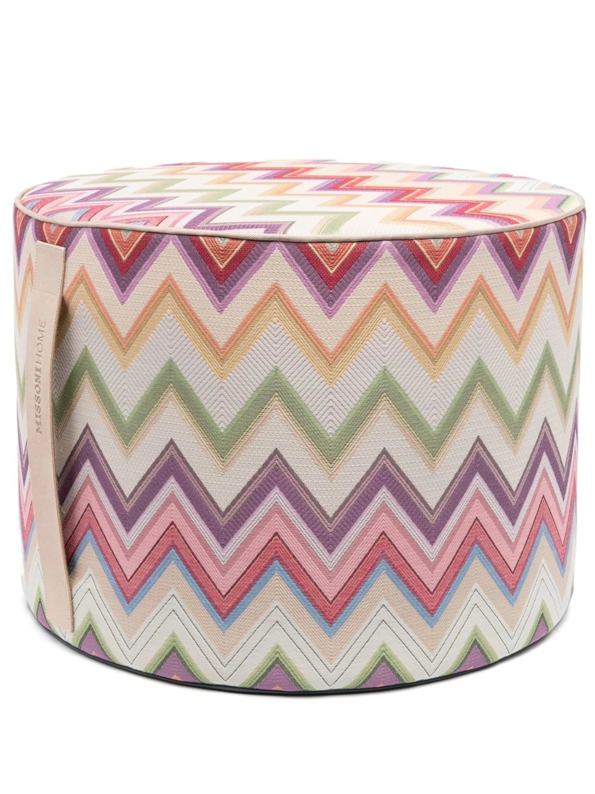 zigzag-pattern foot stool