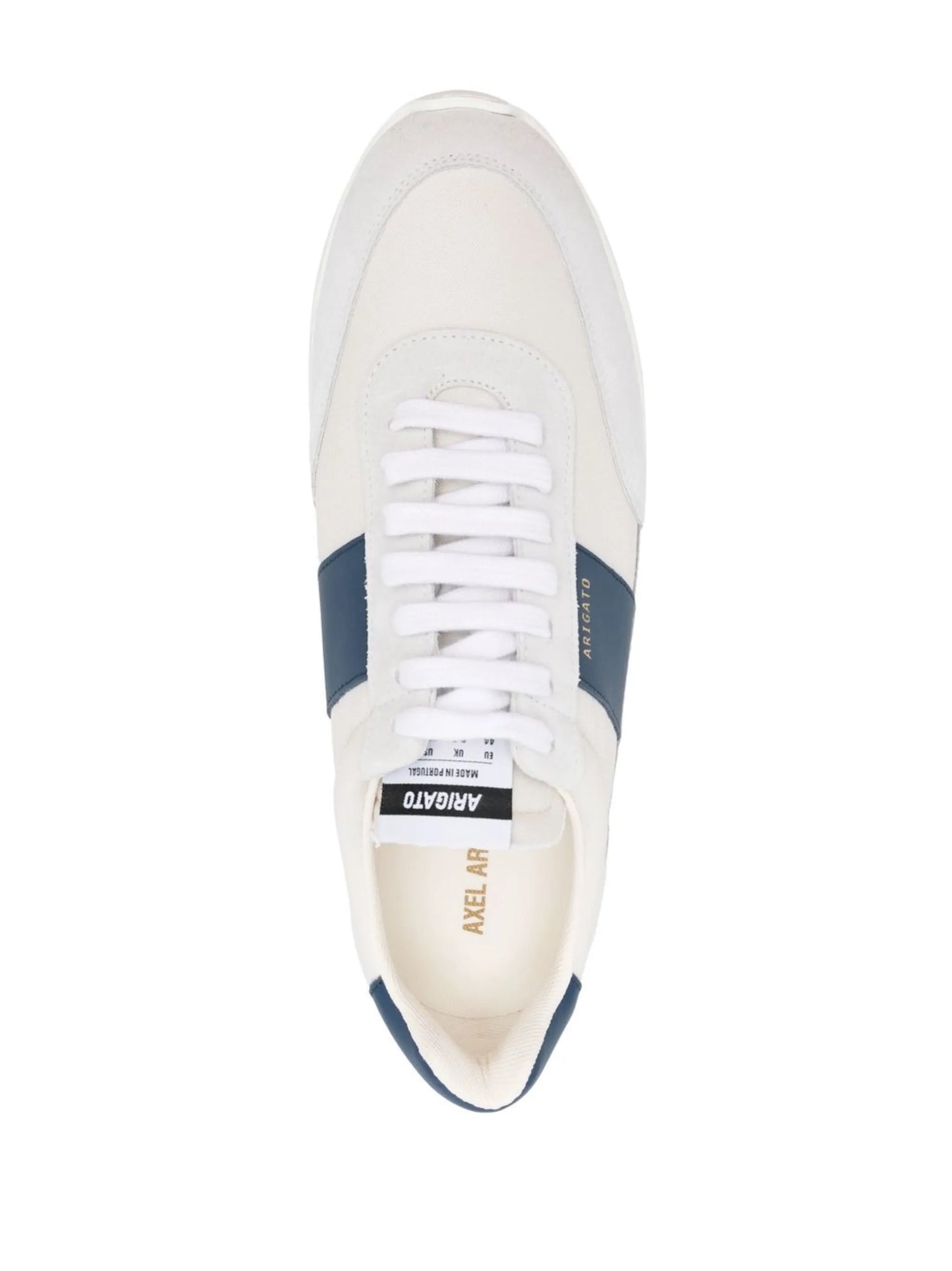 panelled lace-up sneakers