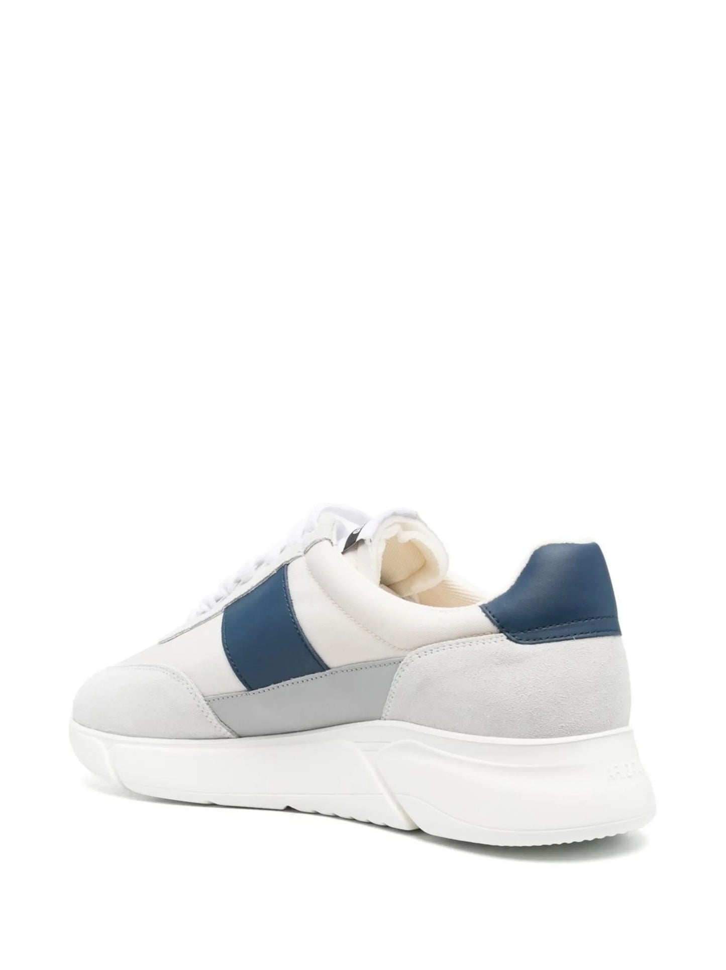panelled lace-up sneakers