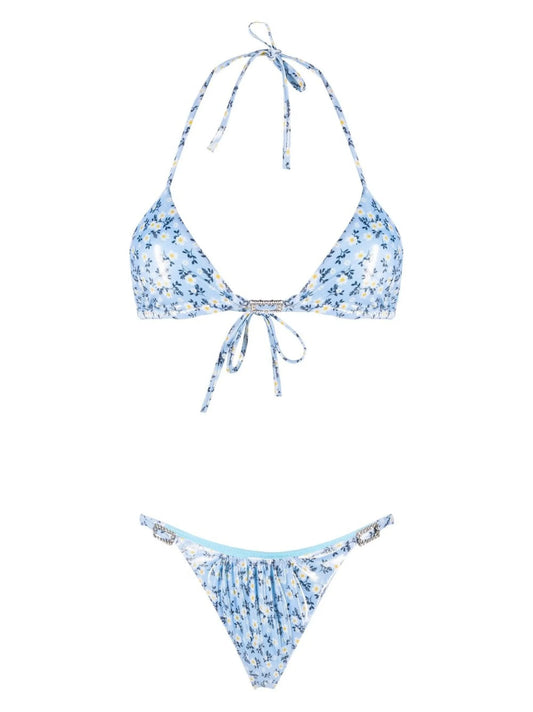 daisy-print bikini