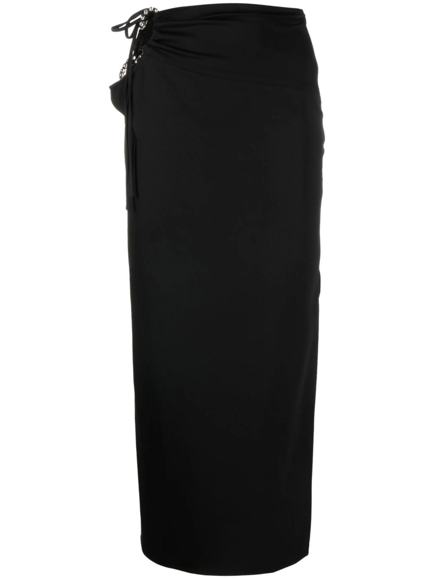 cut-out midi skirt