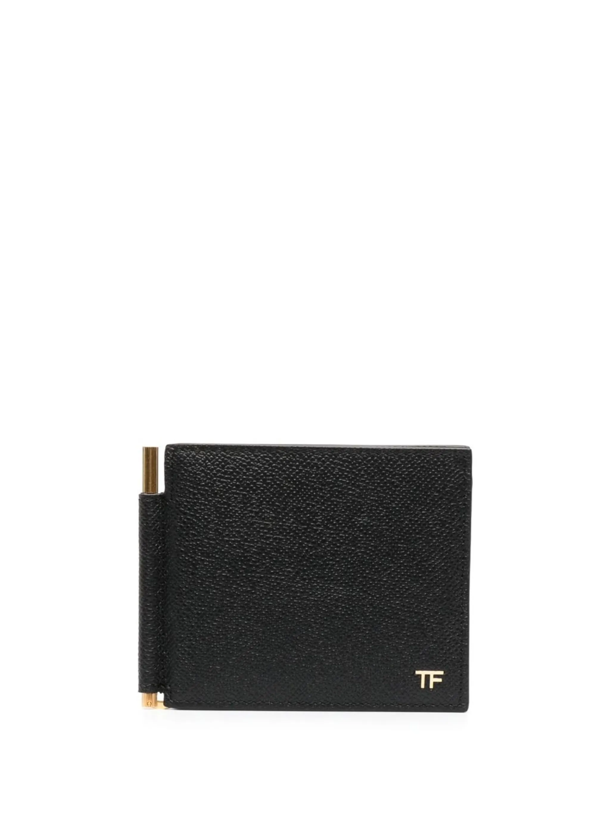 hinged leather bifold wallet