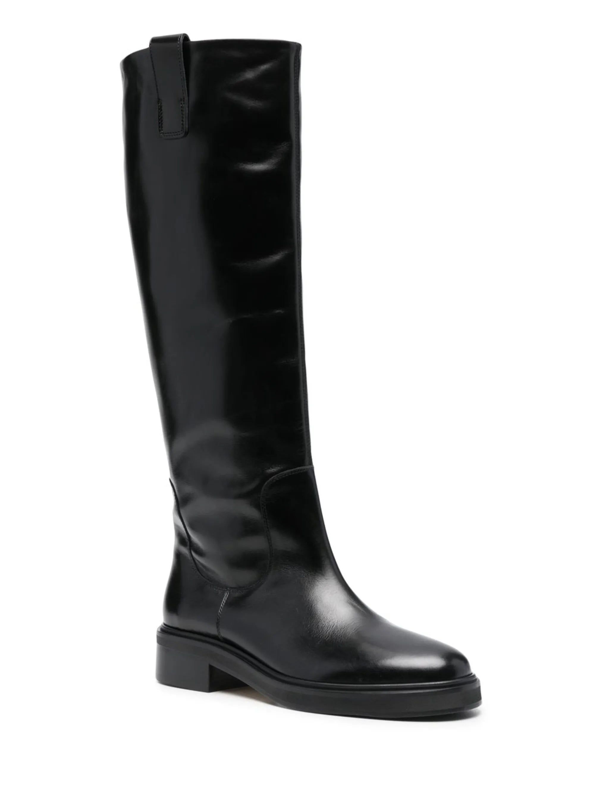knee-high leather boots