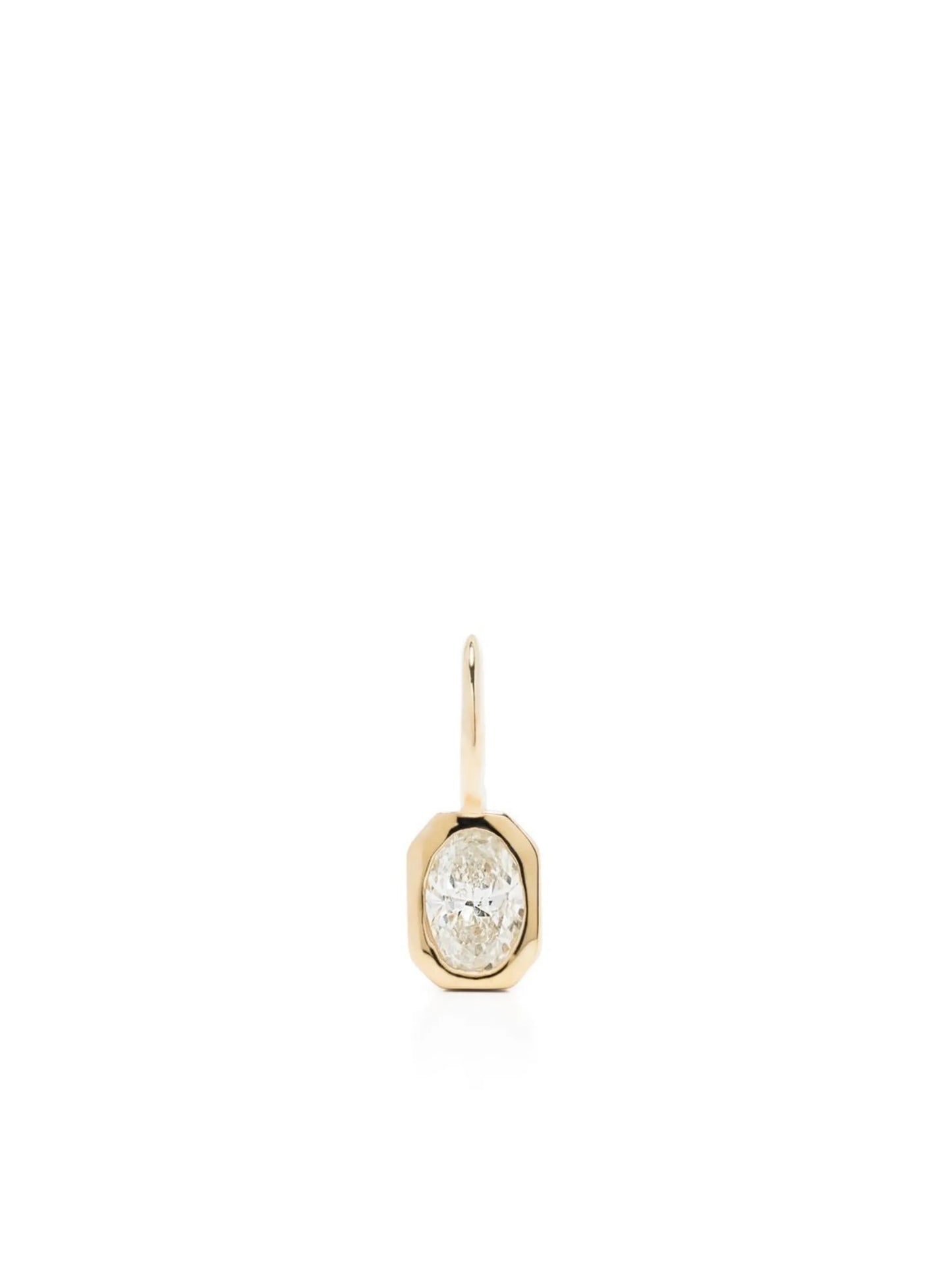 18kt yellow gold diamond solitaire charm