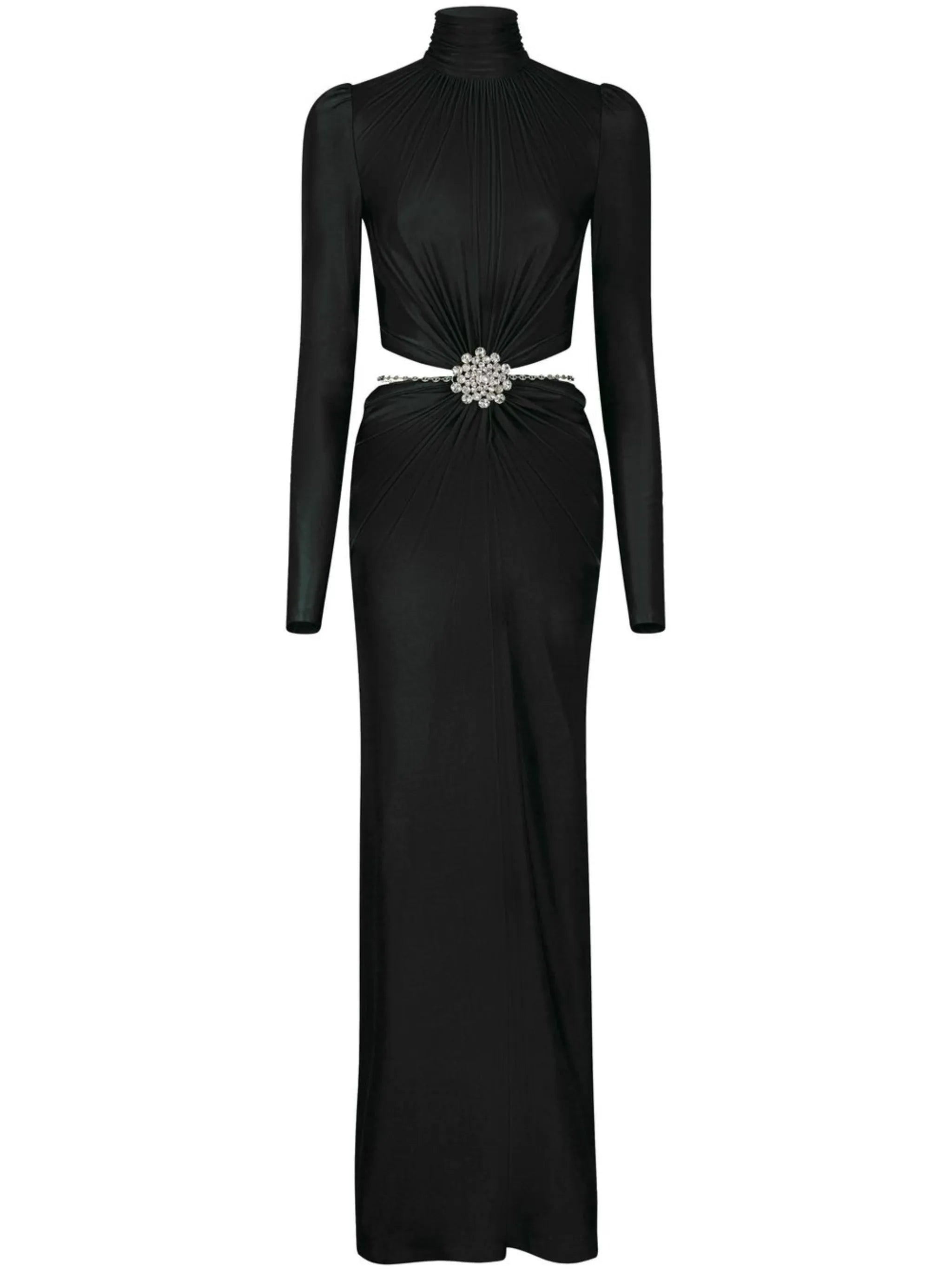 cut-out open-back maxi dress