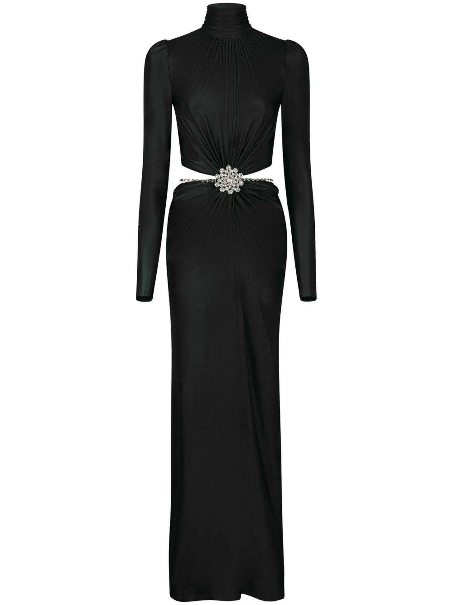 cut-out open-back maxi dress