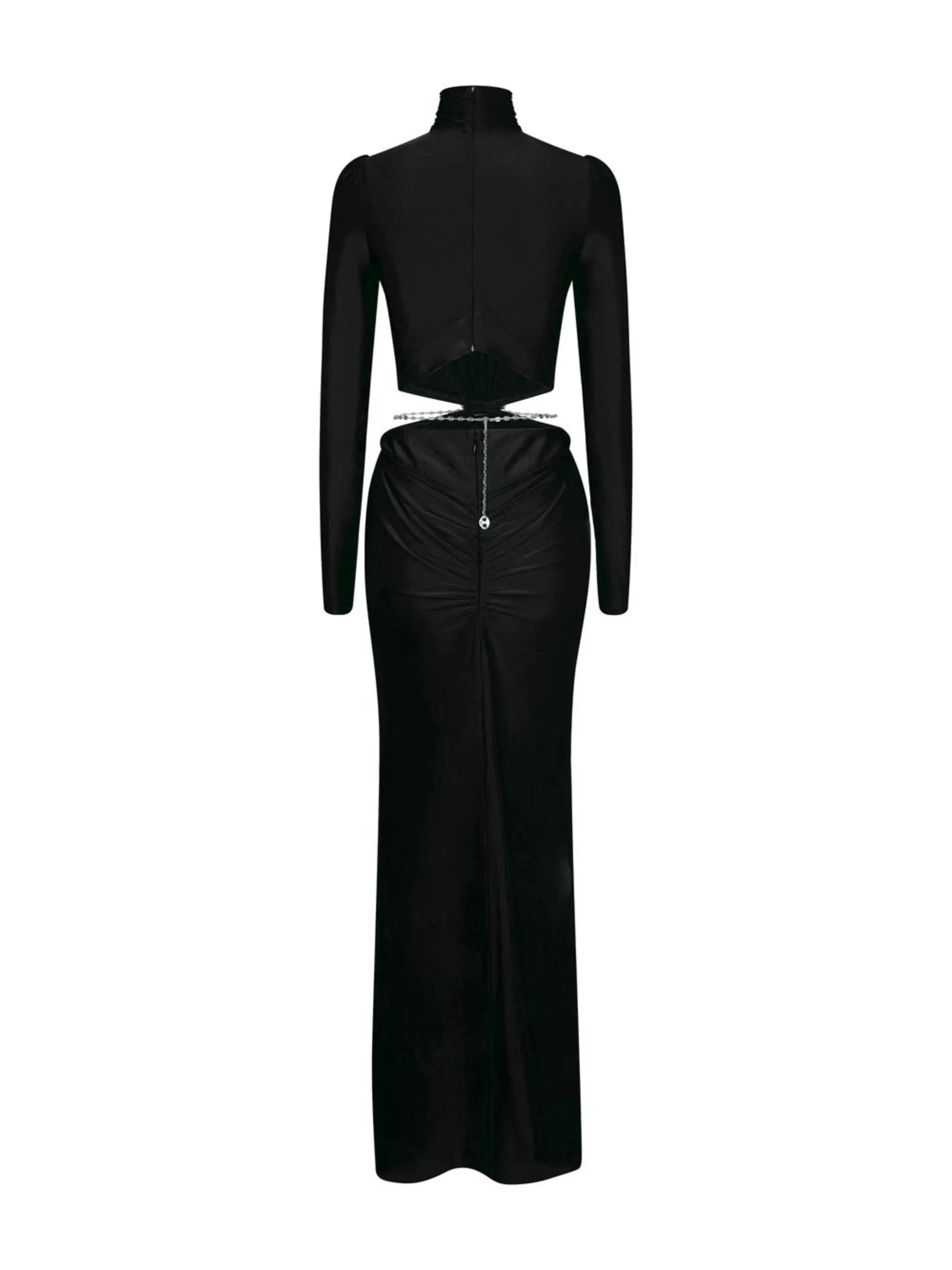 cut-out open-back maxi dress