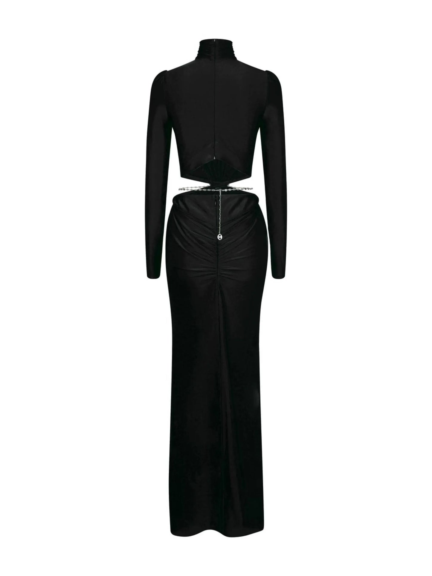 cut-out open-back maxi dress