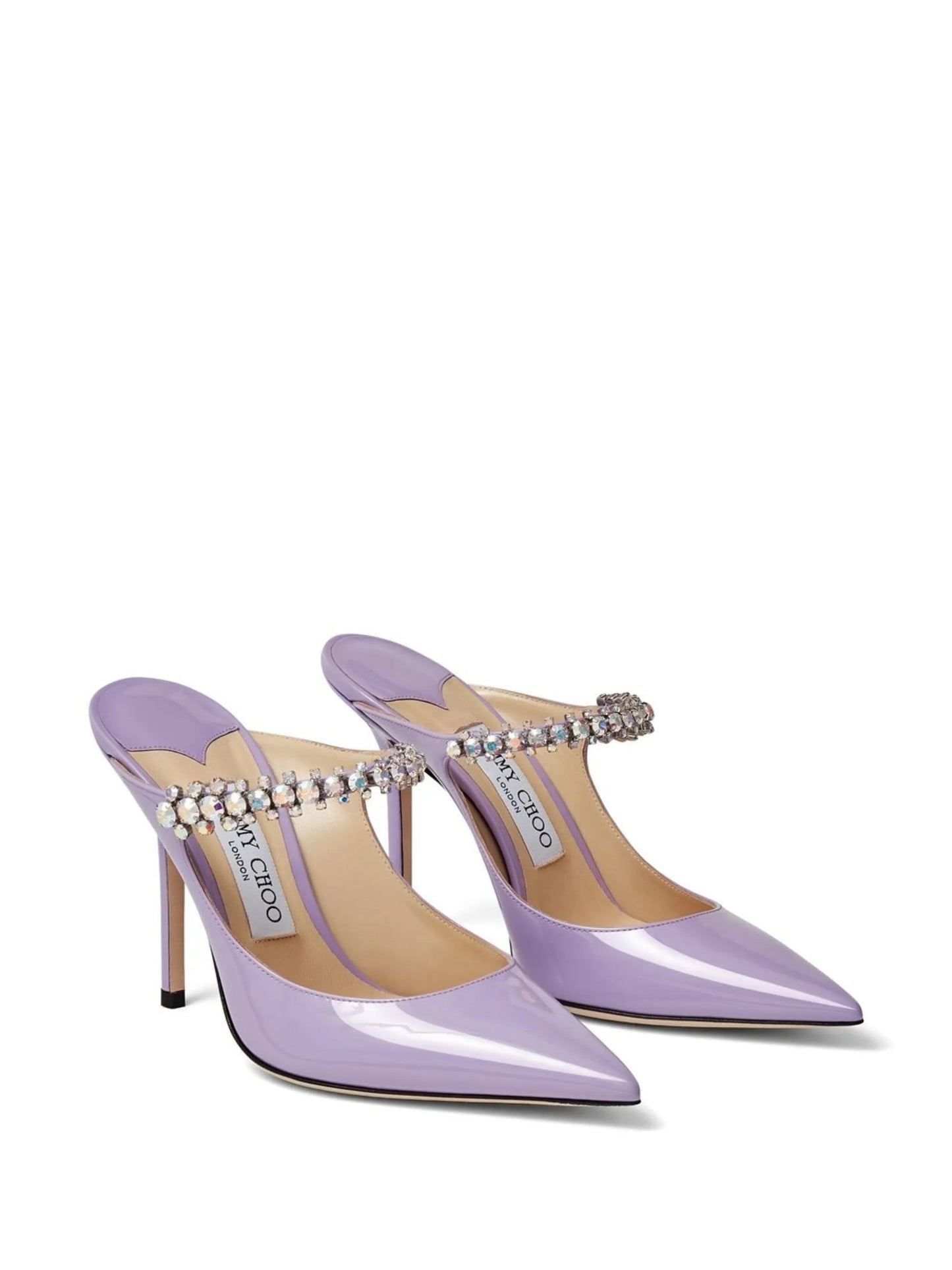 Bing 100mm crystal-embellished pumps