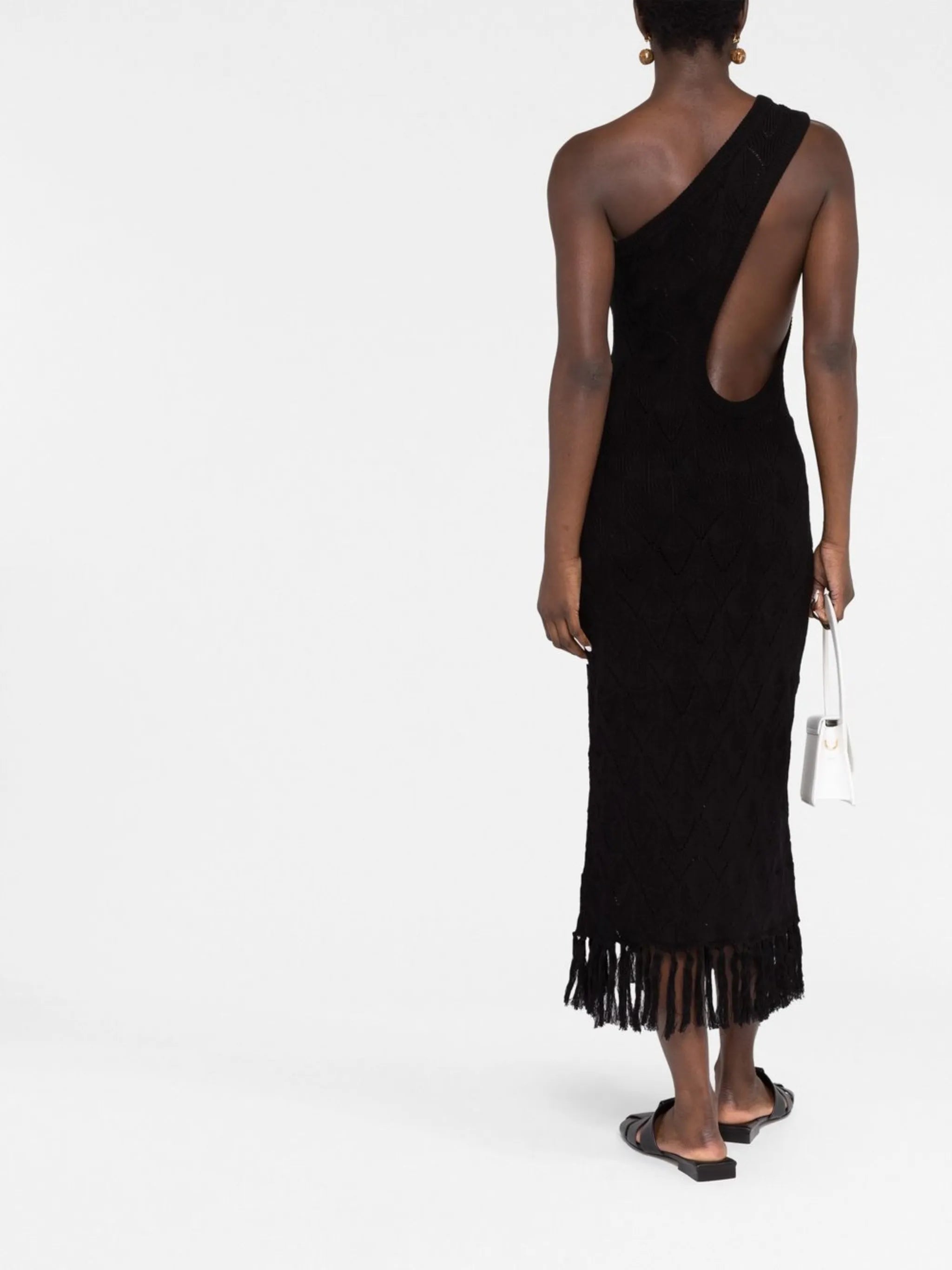 cut-out one-shoulder dress
