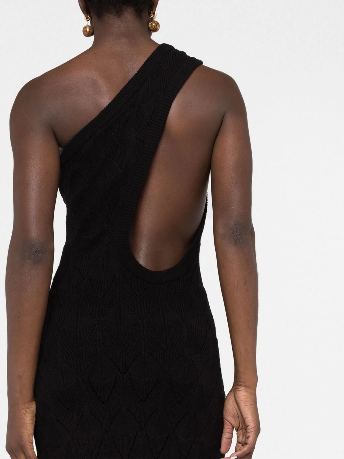 cut-out one-shoulder dress