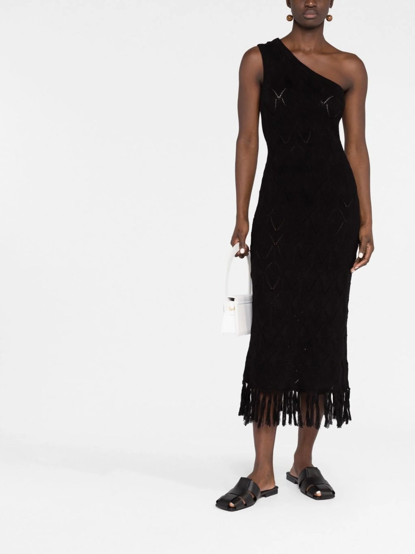 cut-out one-shoulder dress