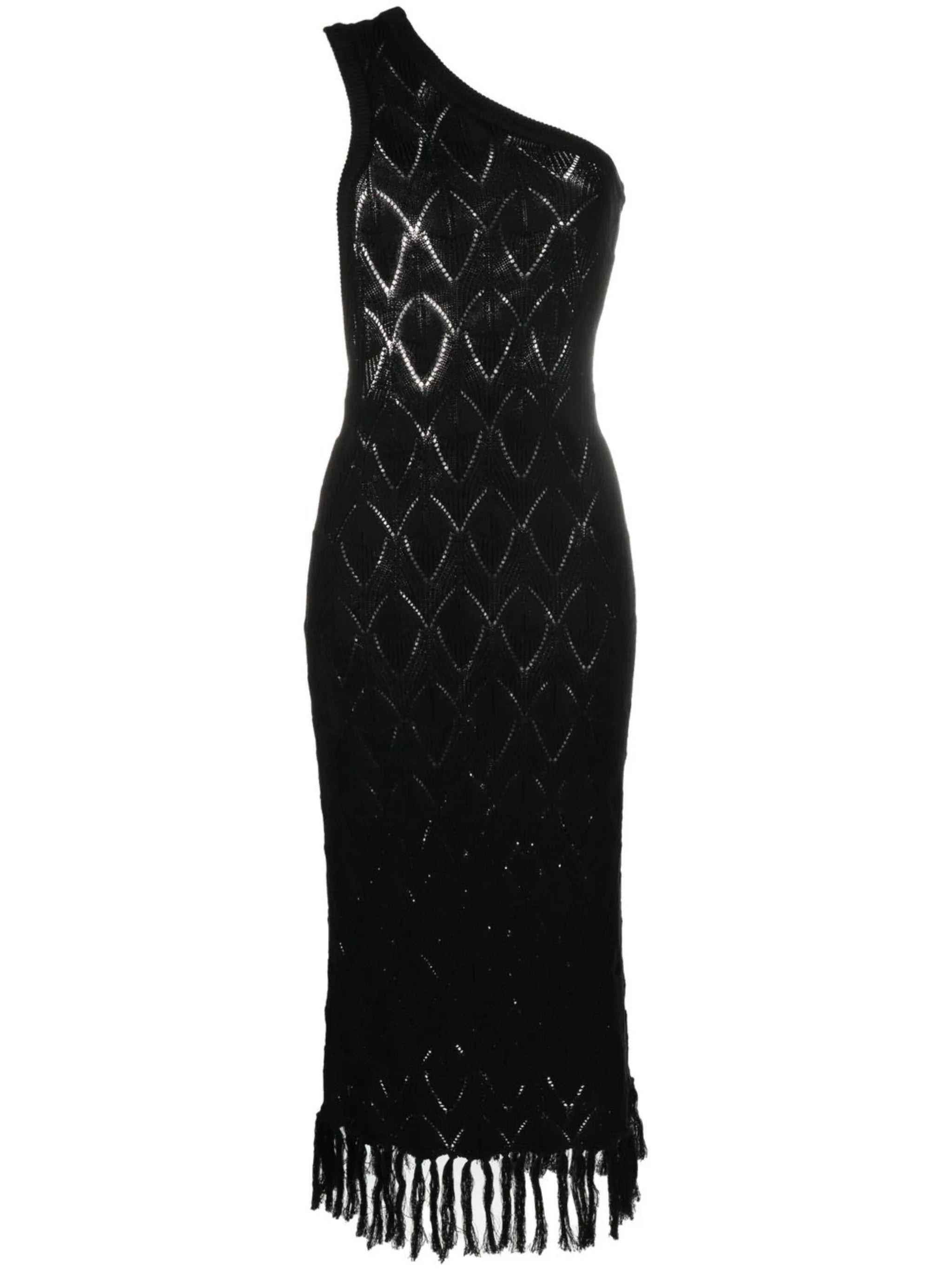 cut-out one-shoulder dress