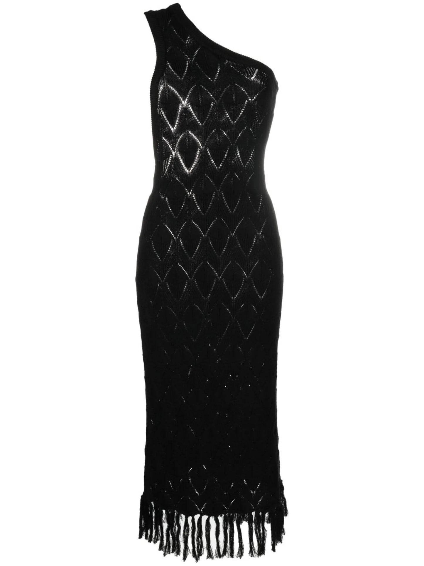 cut-out one-shoulder dress