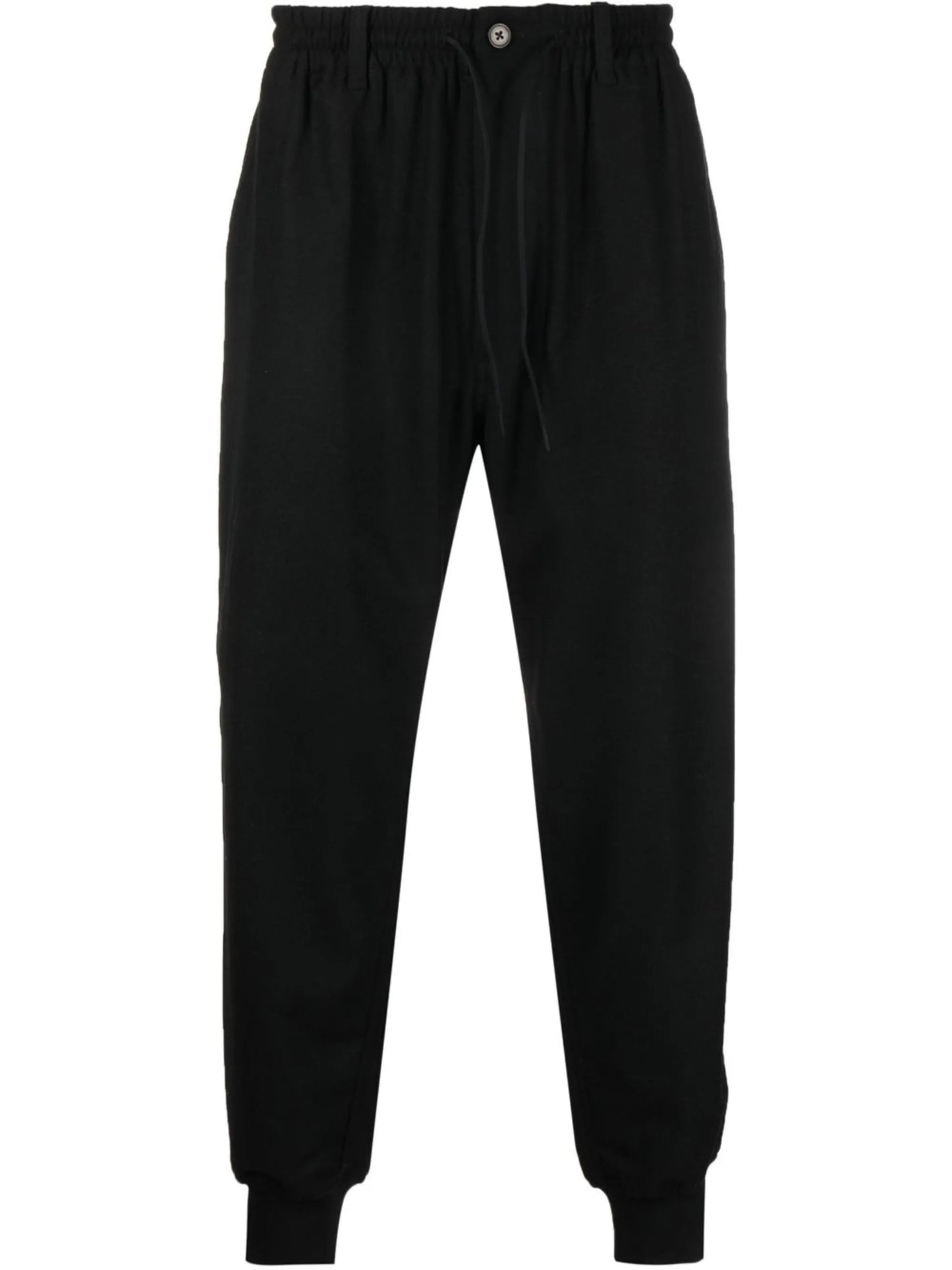 cuffed tapered drawstring trousers