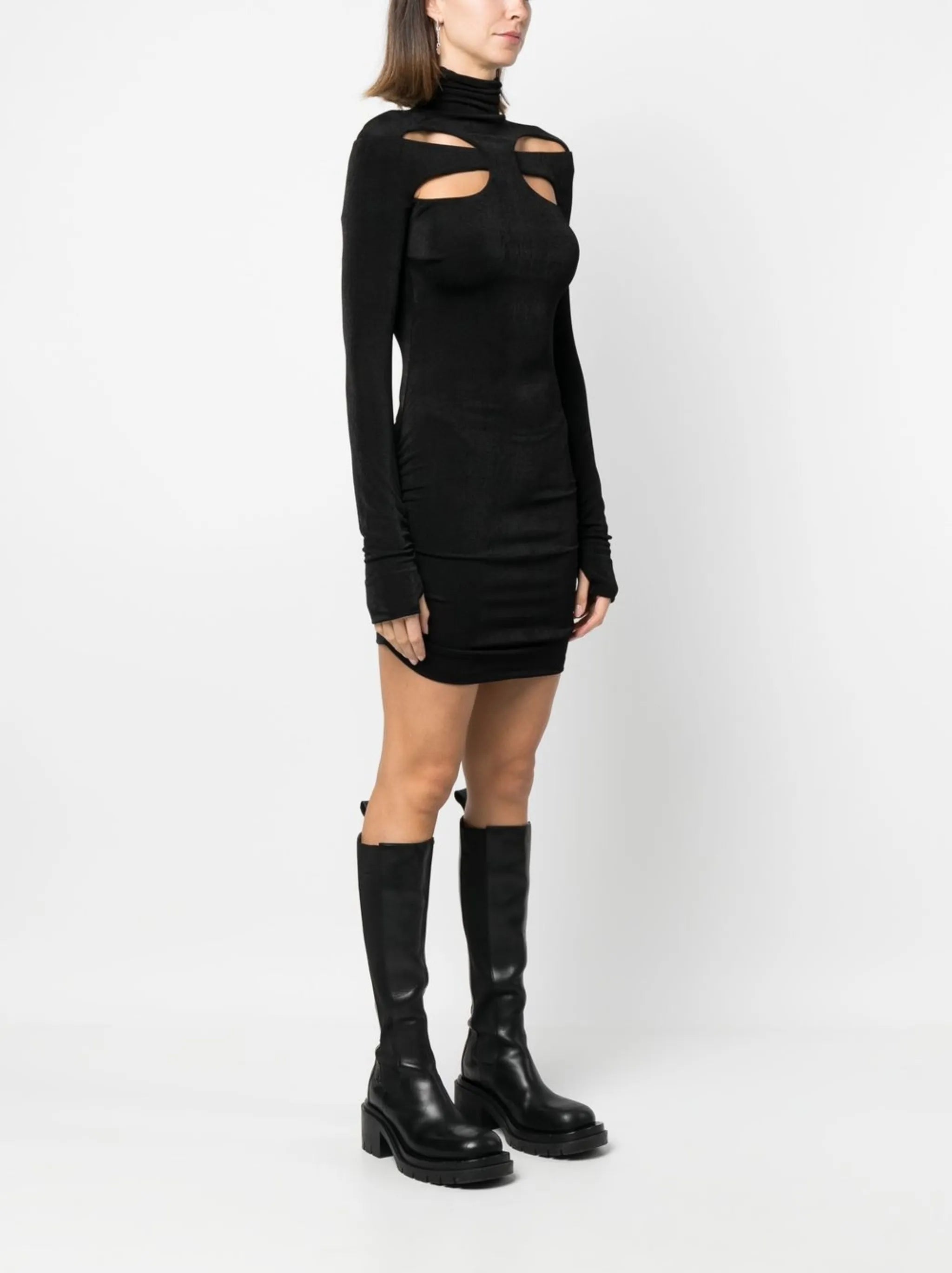 cut out-detail mini dress