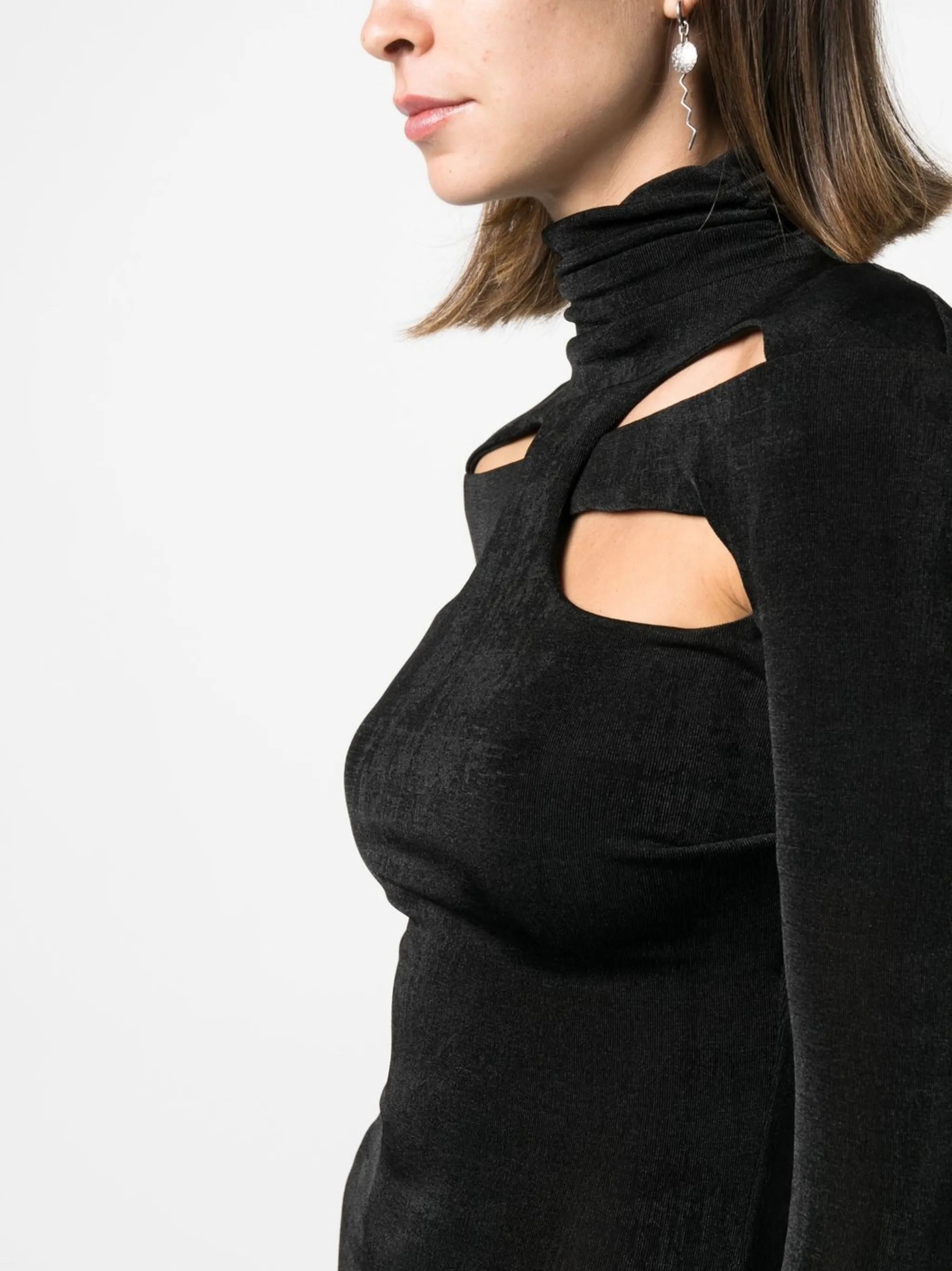 cut out-detail mini dress