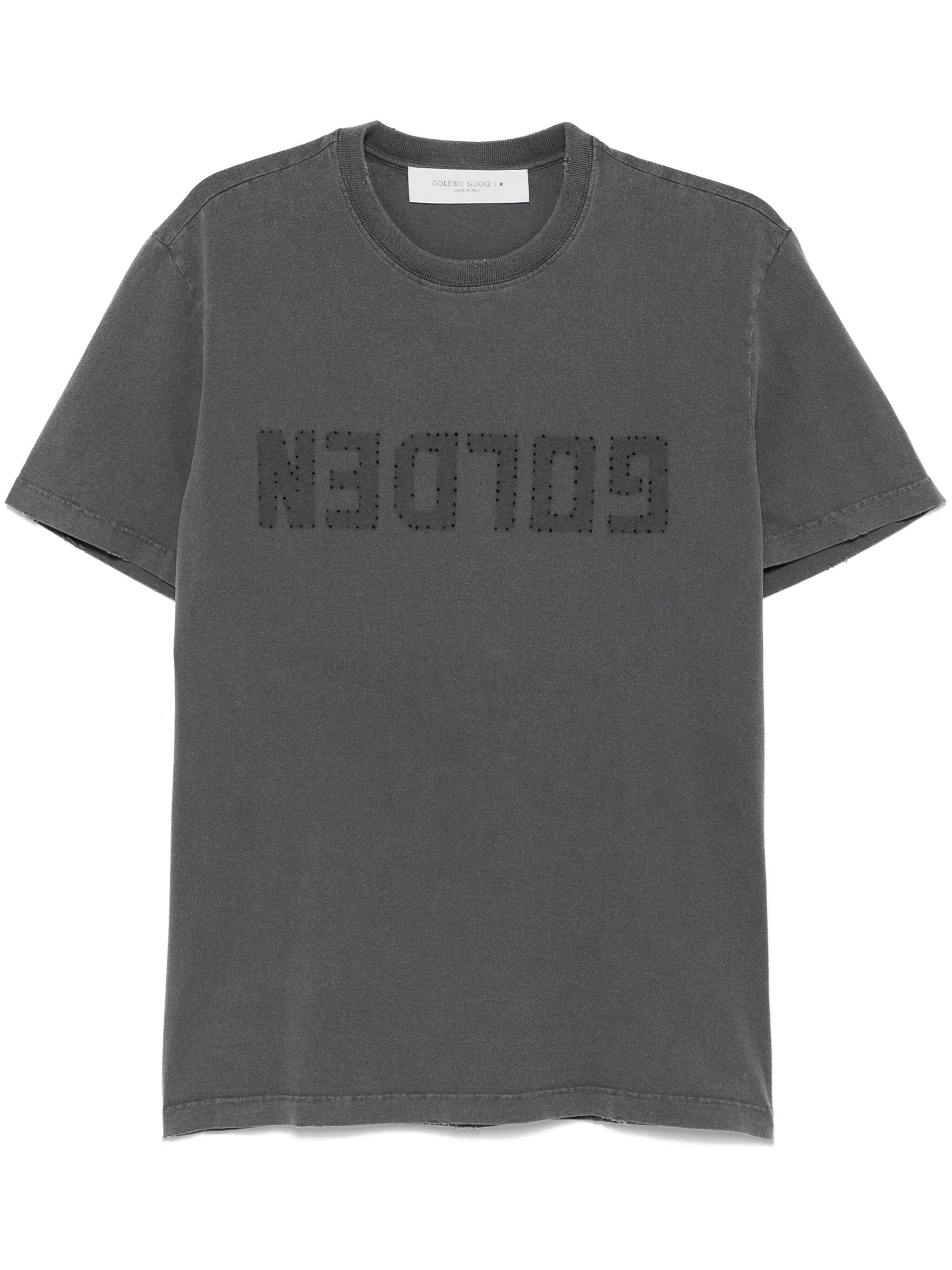 logo-print appliqué T-shirt