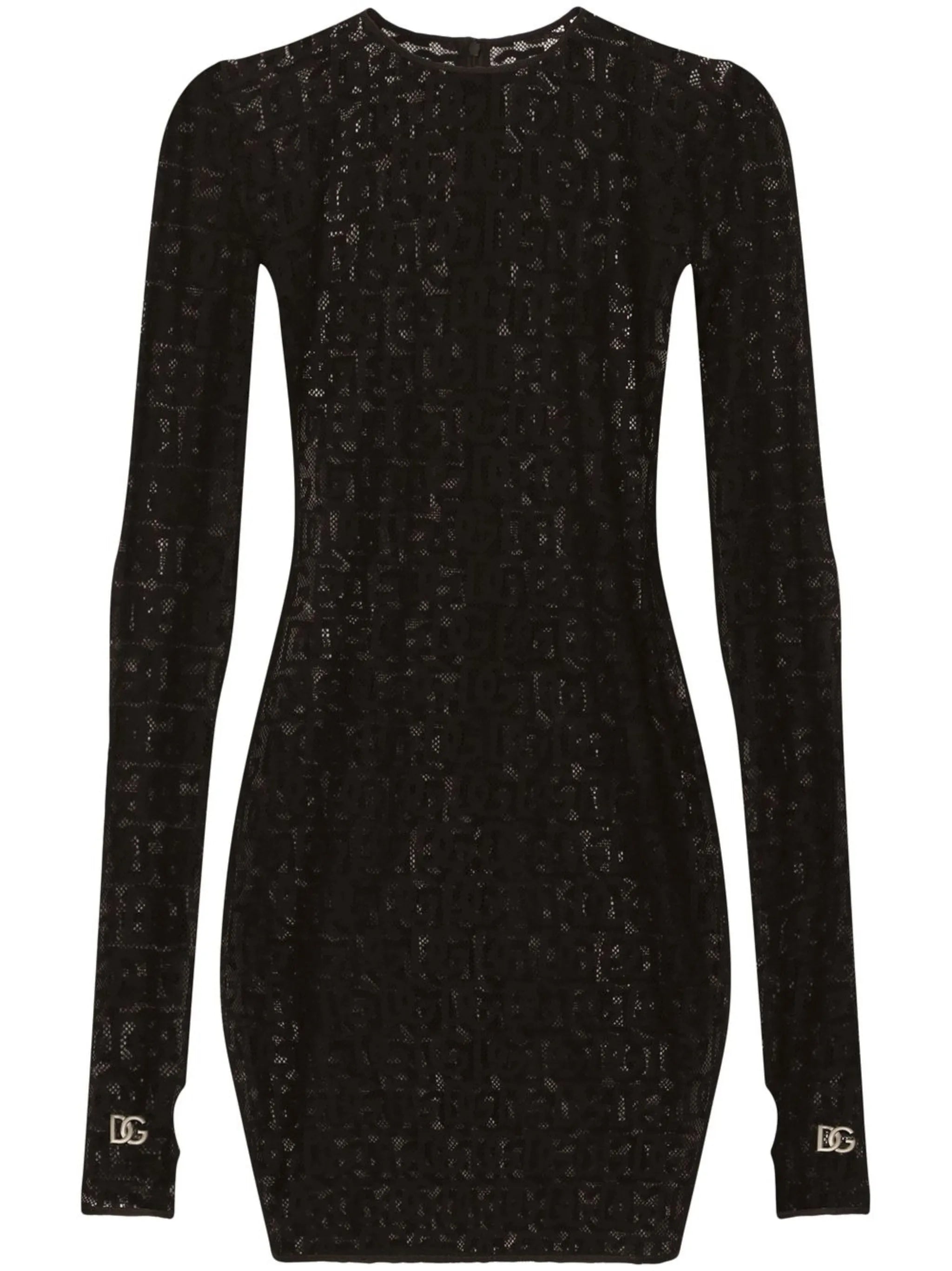 DG-logo tulle mini dress